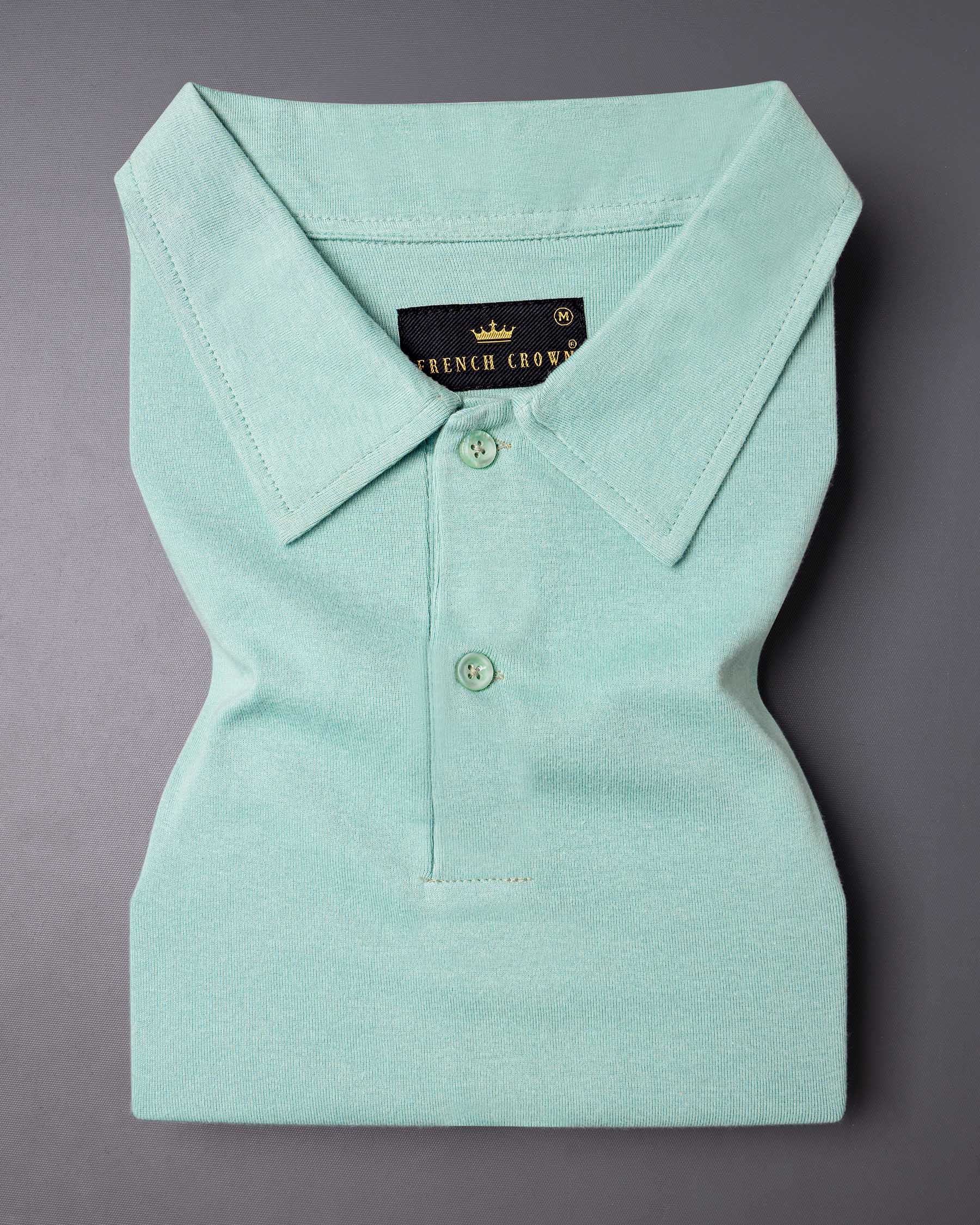 Cyan Opaque Pique Premium Cotton Polo TS550-S, TS550-M, TS550-L, TS550-XL, TS550-XXL, TS550-3XL, TS550-4XL