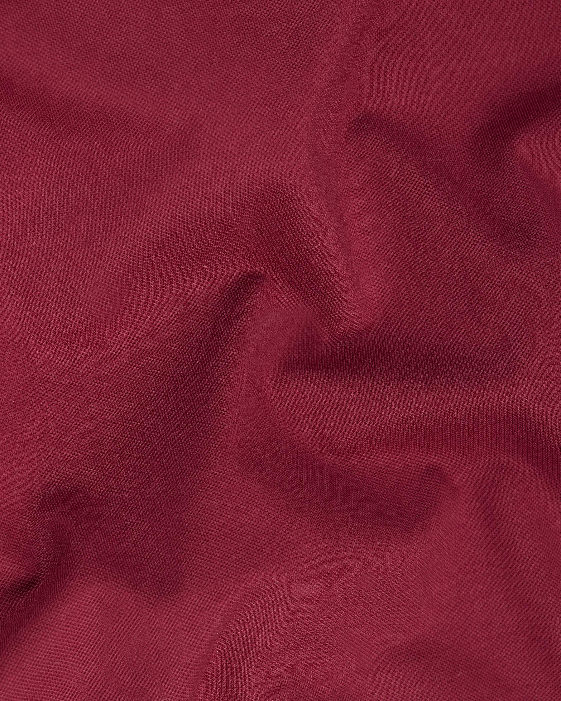 Merlot Red Super Soft Full Sleeve Mercerised Pique Polo TS563-S, TS563-M, TS563-L, TS563-XL, TS563-XXL