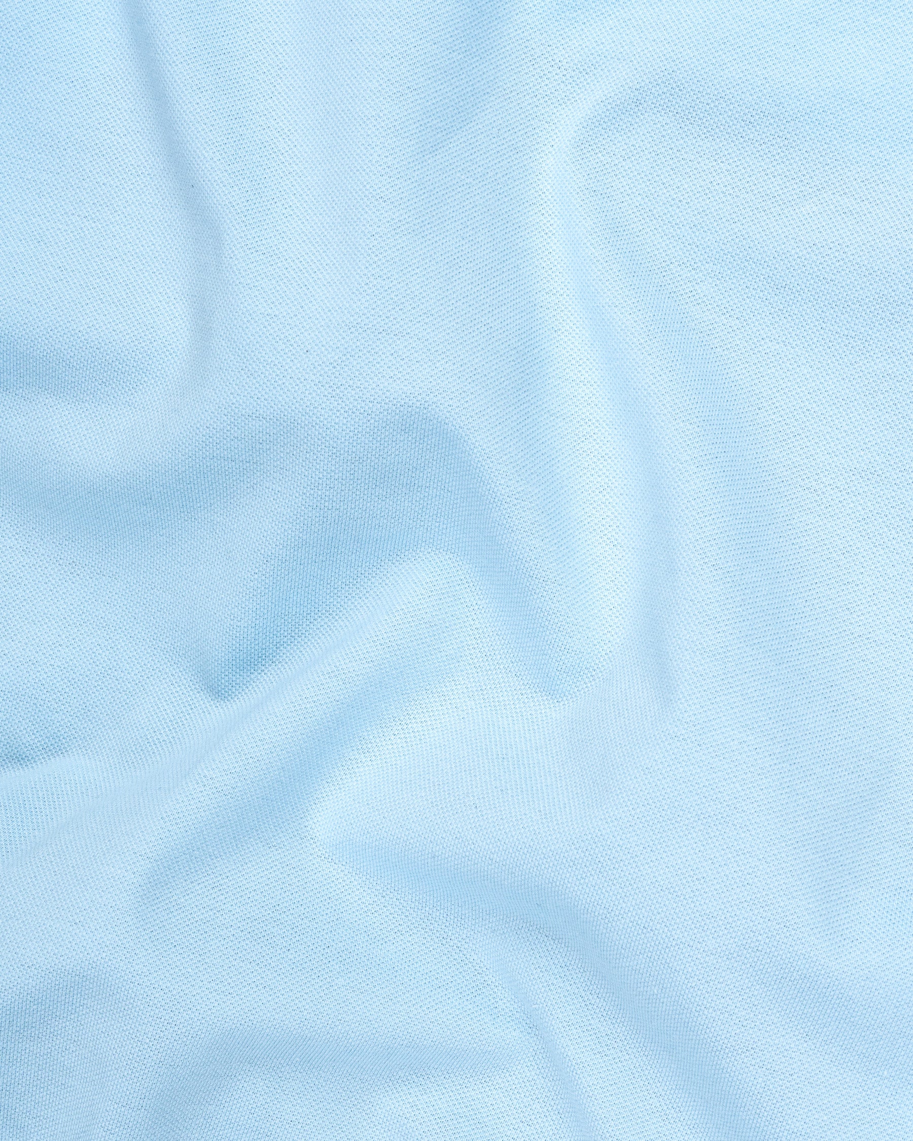 Pale Cerulean Blue Full sleeve Premium Cotton Mercerised Pique Polo TS565-S, TS565-M, TS565-L, TS565-XL, TS565-XXL