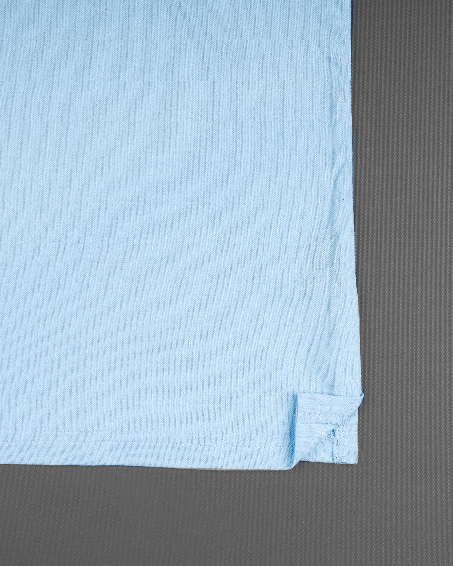 Pale Cerulean Blue Full sleeve Premiums Cotton Pique Polo TS565-S, TS565-M, TS565-L, TS565-XL, TS565-XXL, TS565-3XL, TS565-4XL
