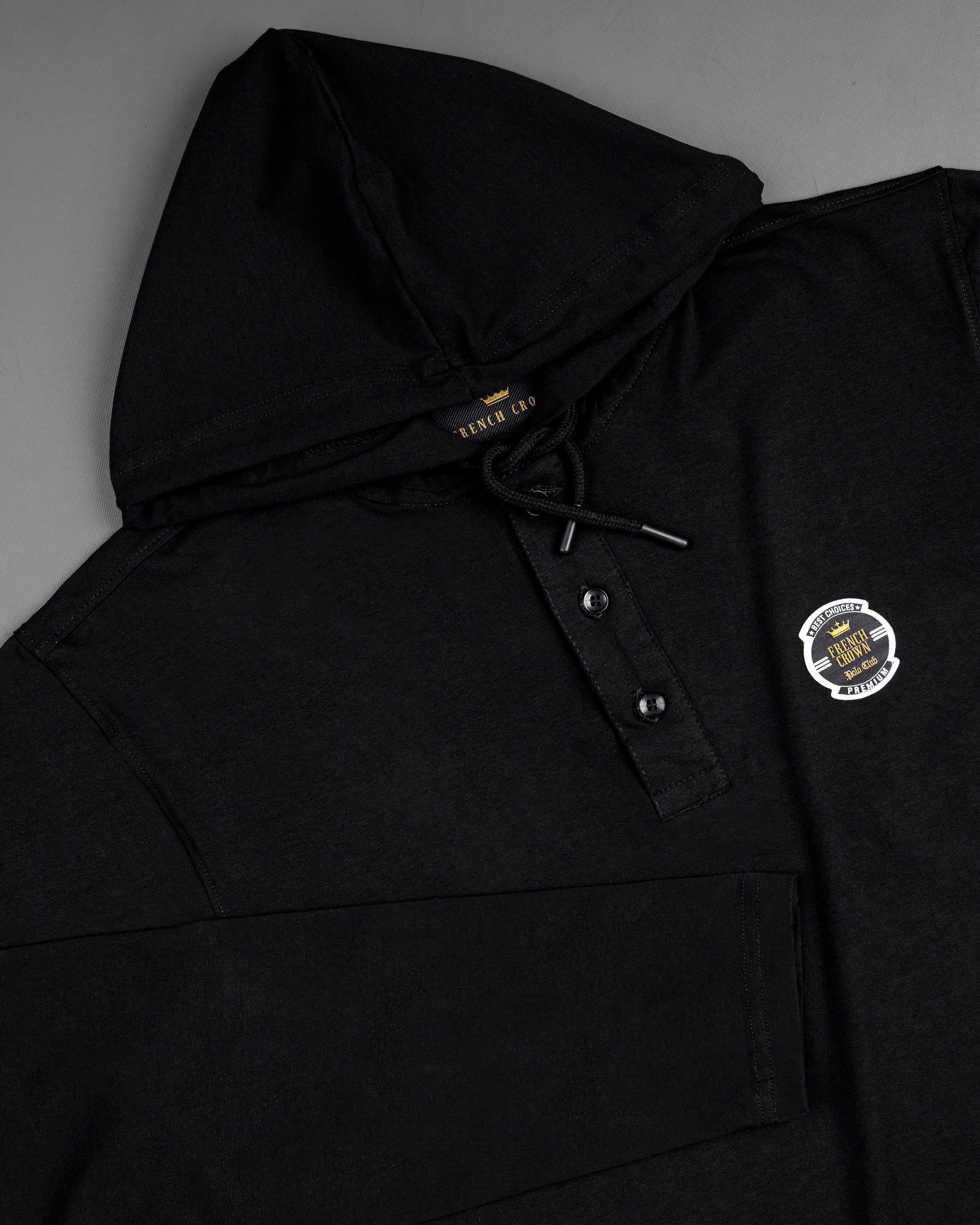 Jade Black Lightweight Hoodie TS576-S, TS576-M, TS576-L, TS576-XL, TS576-XXL