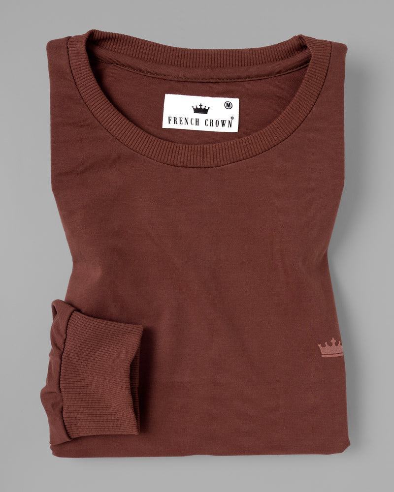 Syrup Brown Super Soft Premium Cotton Full Sleeve Sweatshirt