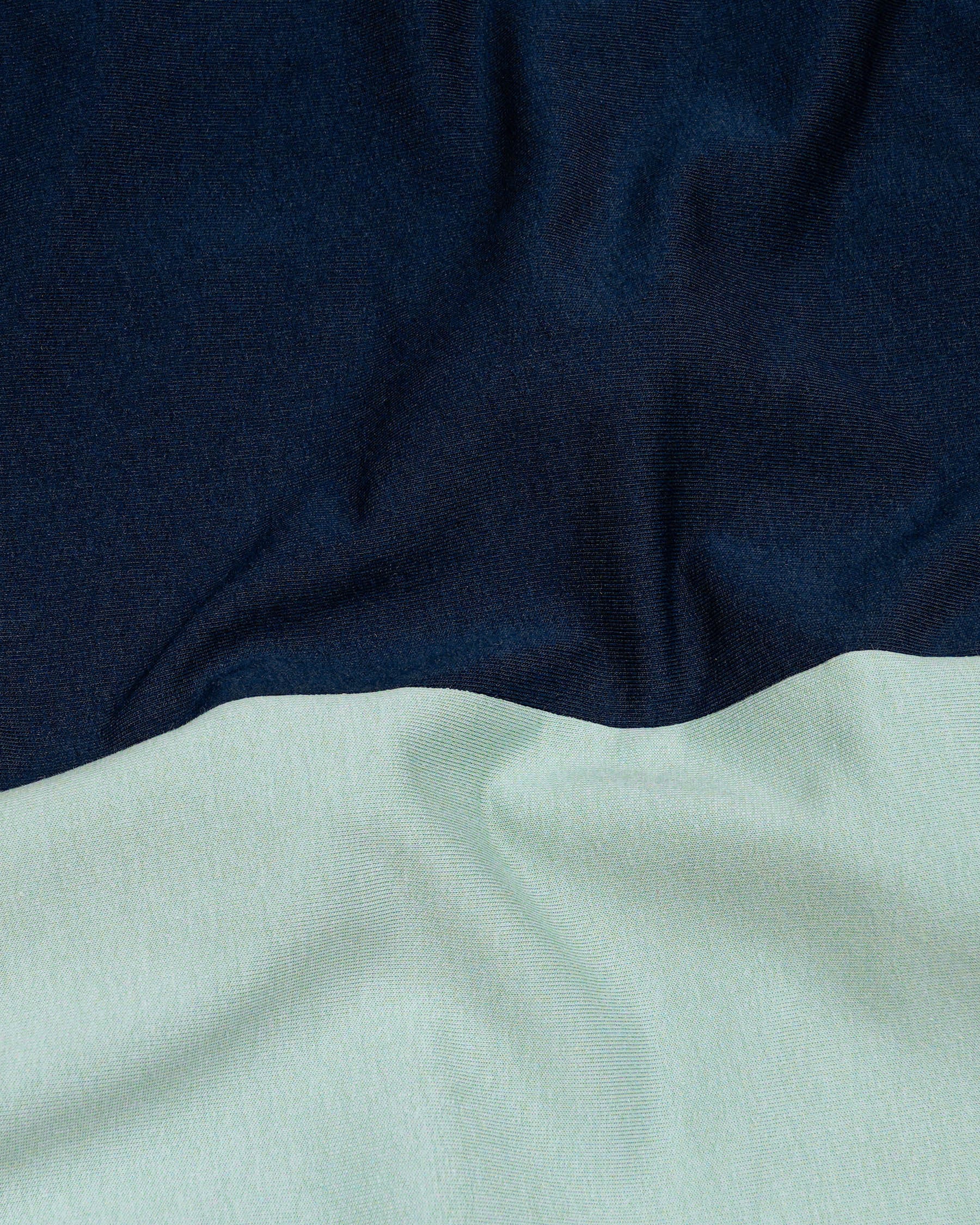 Jet Stream Green with Firefly Blue Premium Cotton Sweatshirt TS601-S, TS601-M, TS601-L, TS601-XL, TS601-XXL