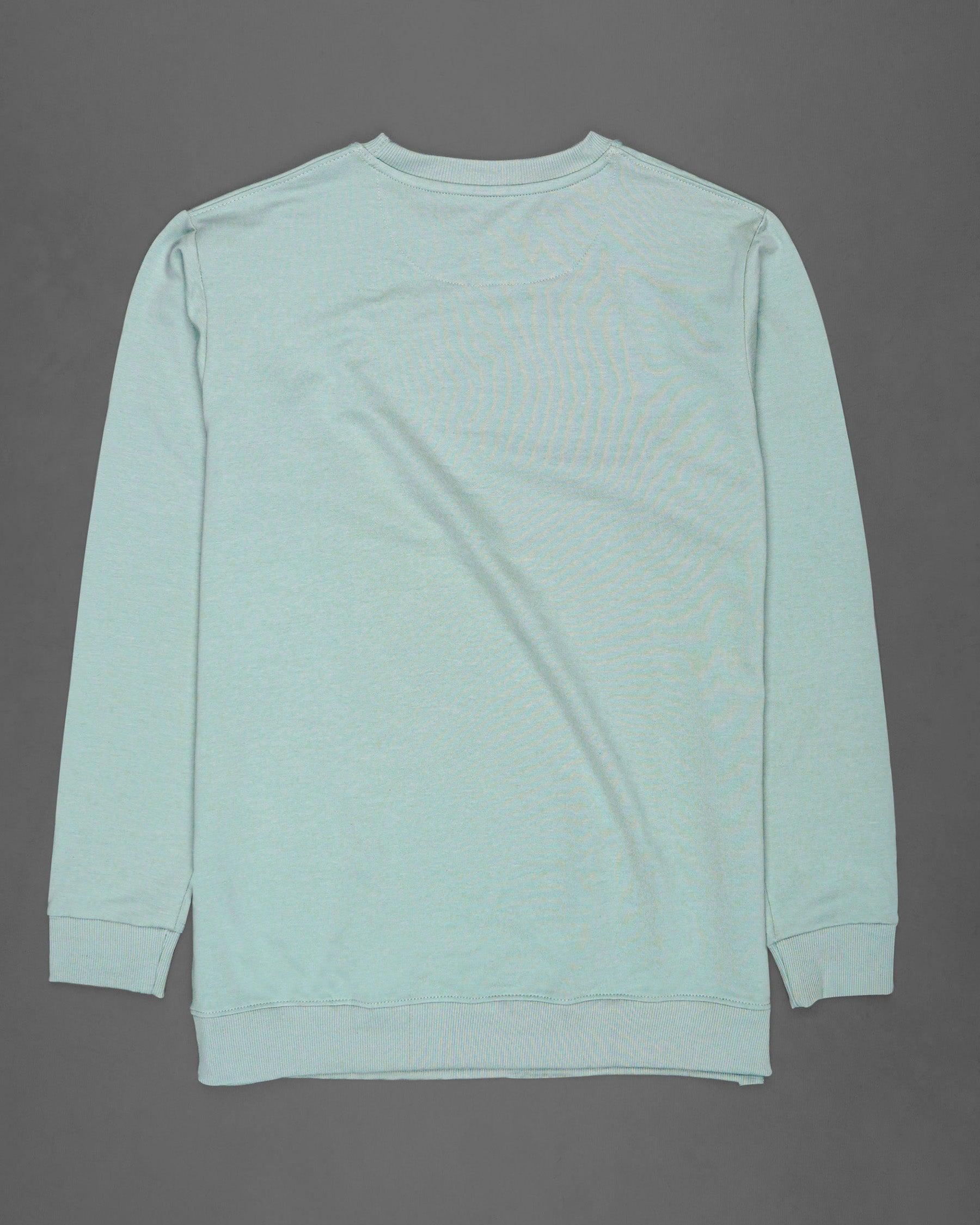 Jet Stream Green with Firefly Blue Premium Cotton Sweatshirt TS601-S, TS601-M, TS601-L, TS601-XL, TS601-XXL, TS601-3XL, TS601-4XL