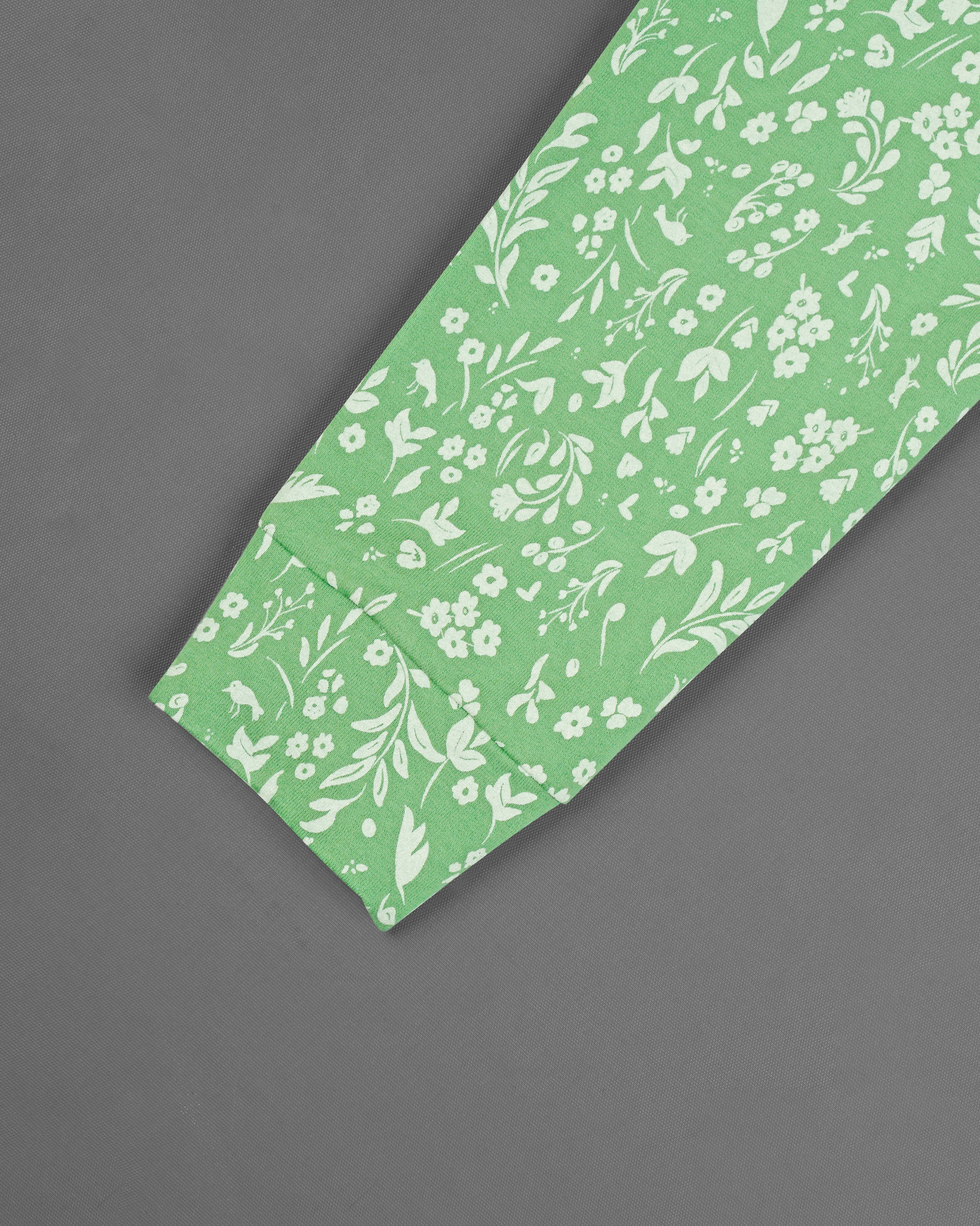 Mantis Green Ditsy Printed Full Sleeve Premium Cotton Jersey Sweatshirt 
TS618-M, TS618-M, TS618-R, TS618-XL, TS618-XXL, TS618-3XL, TS618-4XL