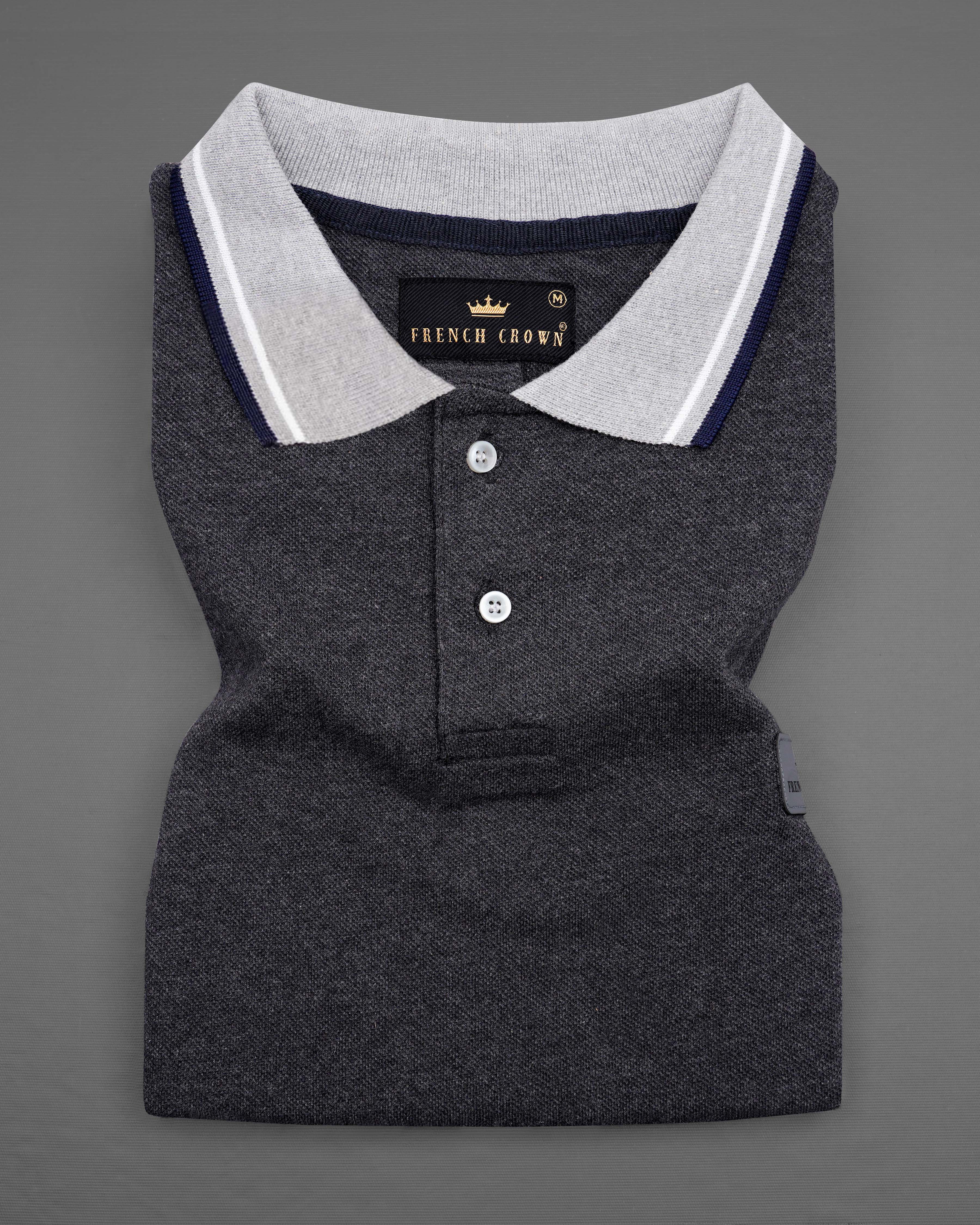 Tuatara Gray Super Soft Organic Cotton Mercerised Pique Polo TS619-S, TS619-M, TS619-L, TS619-XL, TS619-XXL