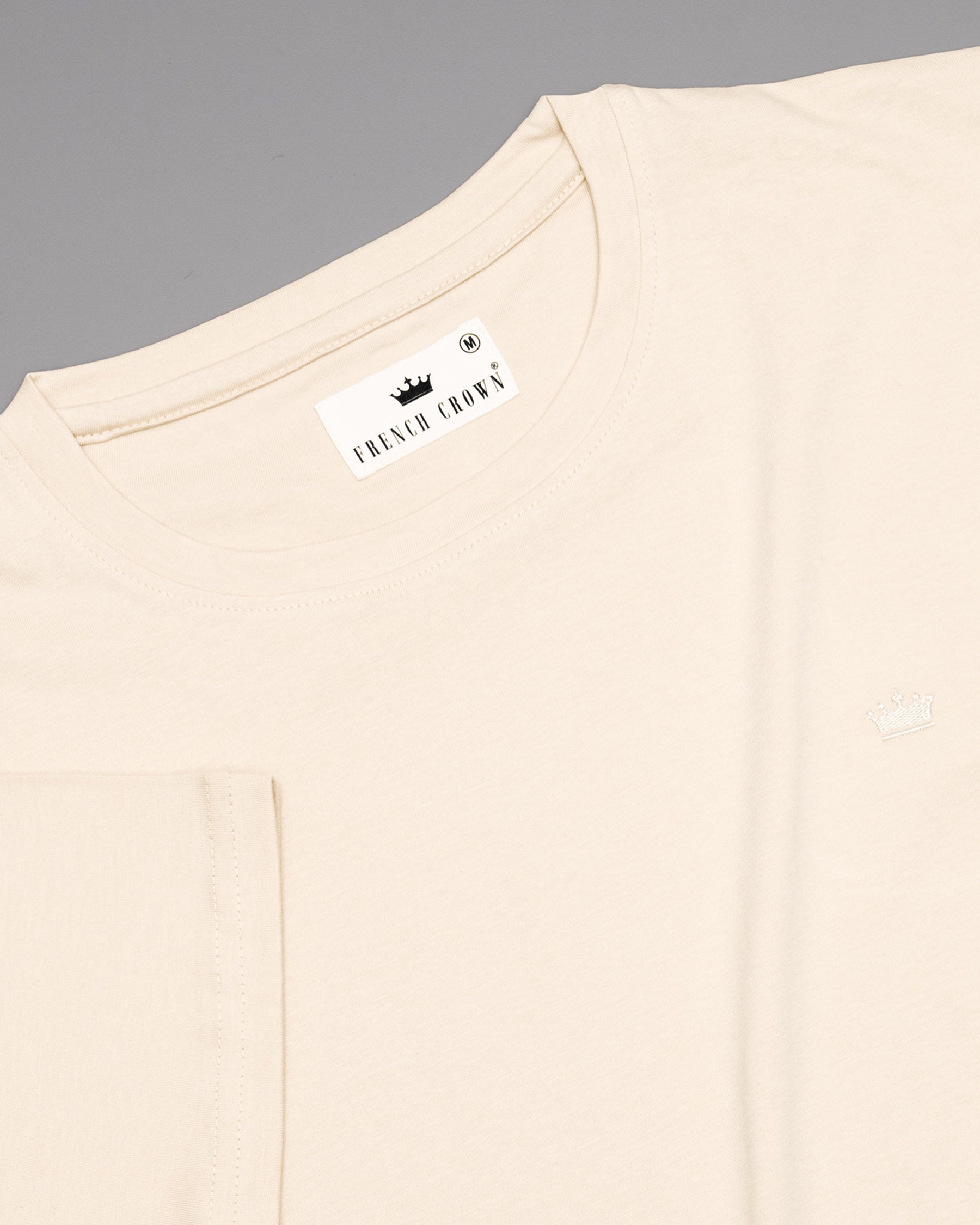 Beige Super Soft Premium Organic Cotton T-shirt TS067-S, TS067-M, TS067-L, TS067-XL, TS067-XXL