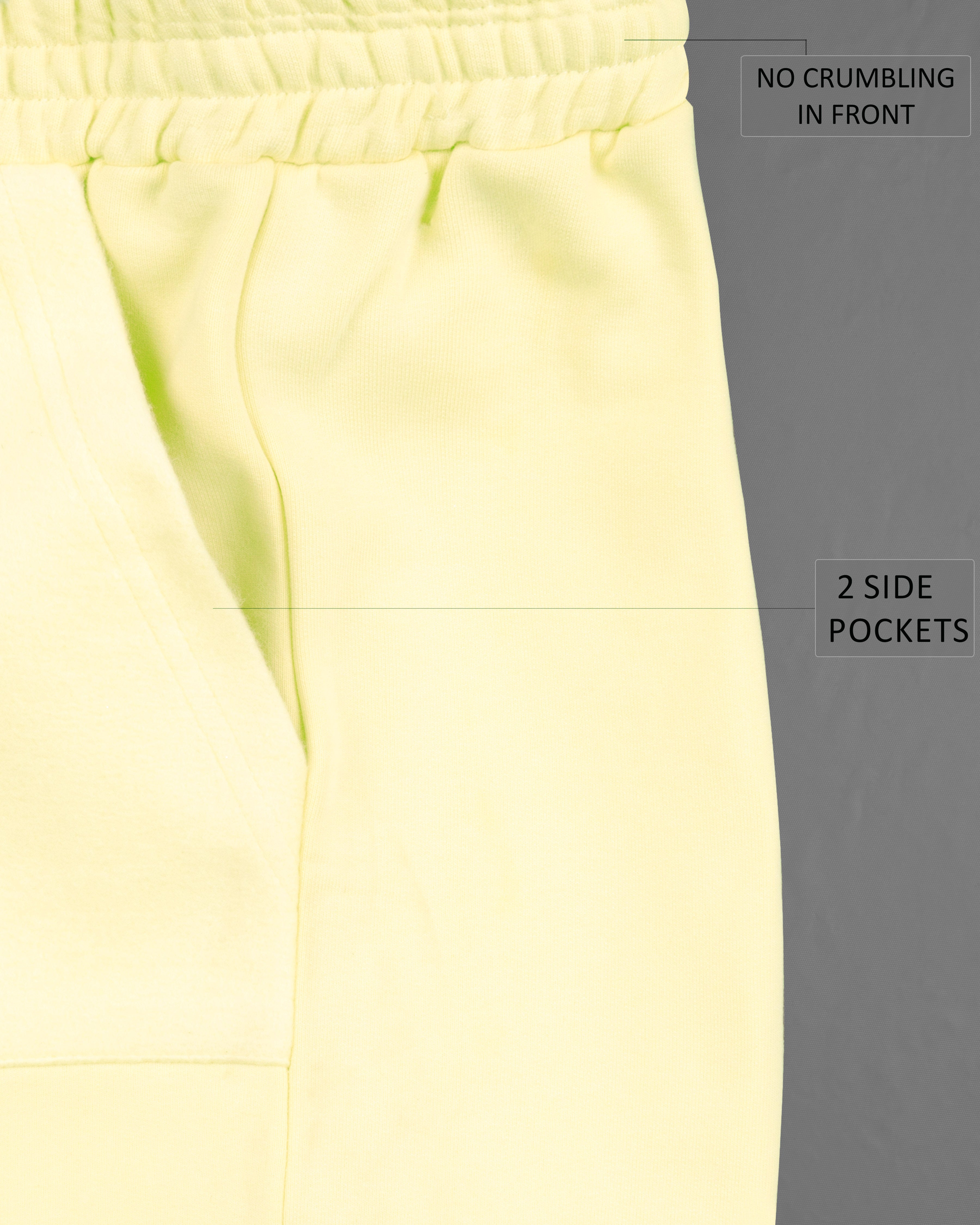 Beeswax Yellow Premium Cotton T-shirt with Shorts Combo TS697-SR172-S, TS697-SR172-M, TS697-SR172-L, TS697-SR172-XL, TS697-SR172-XXL