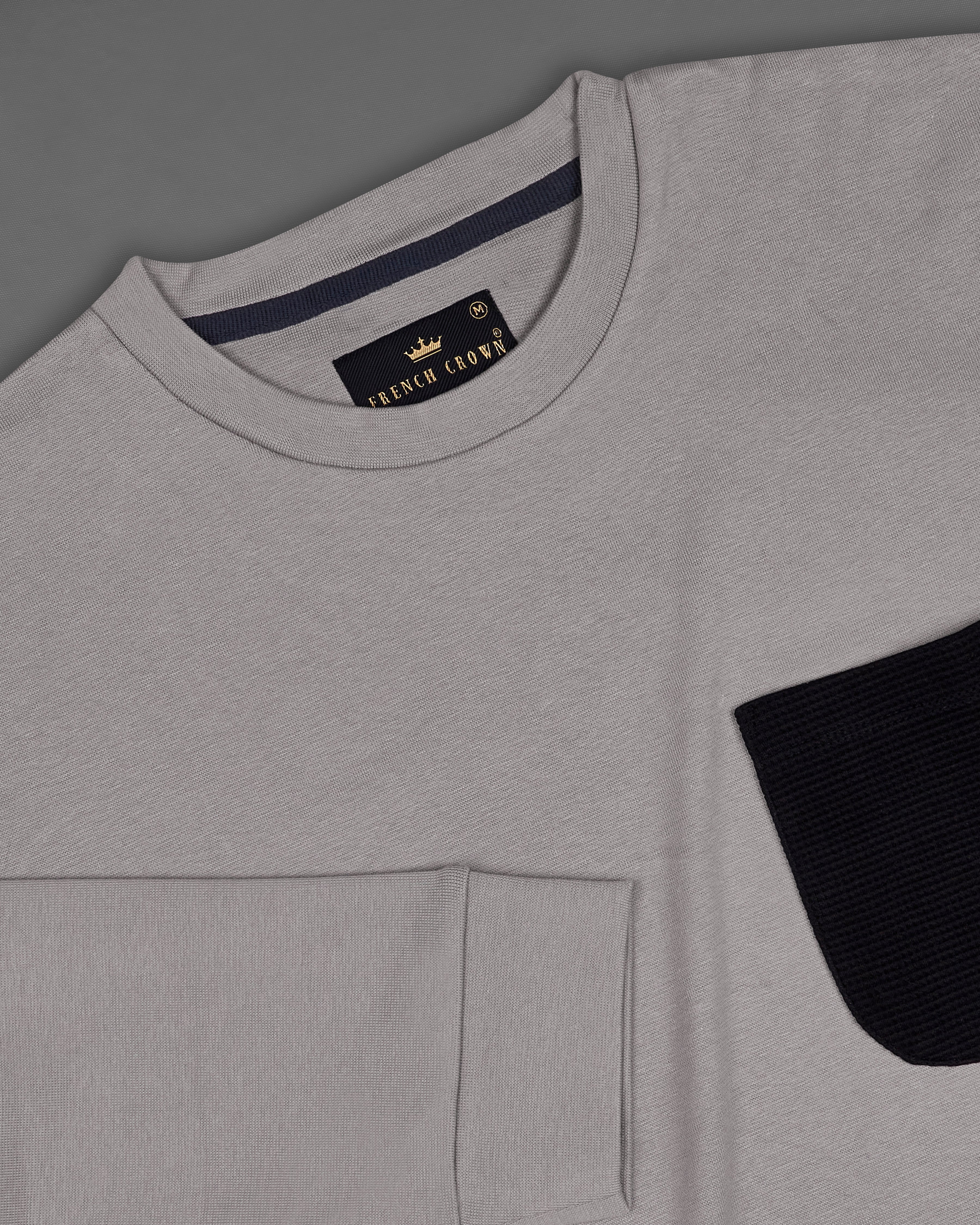 Regent Gray with a Black Patch Pocket Premium Jersey Sweatshirt TS700-S, TS700-M, TS700-L, TS700-XL, TS700-XXL