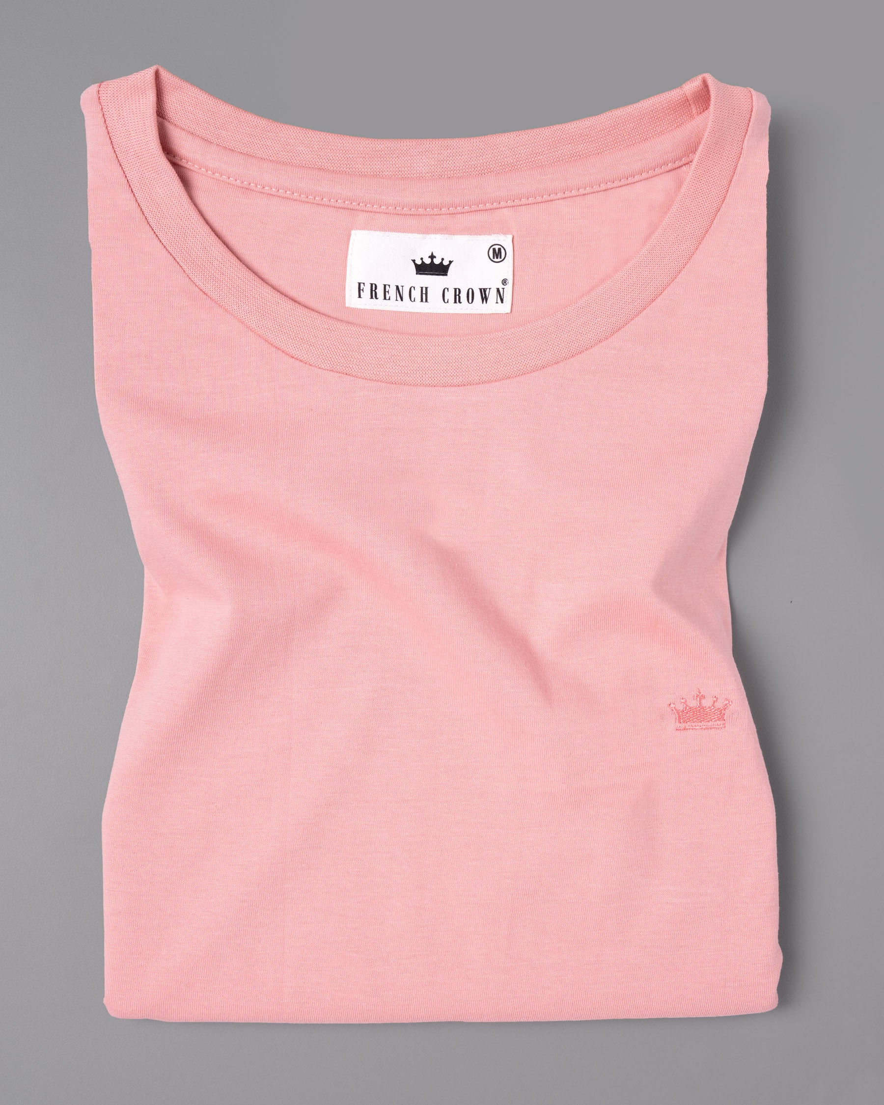 Seashell Pink Super Soft Premium Organic Cotton T-shirt TS072-S, TS072-M, TS072-L, TS072-XL, TS072-XXL