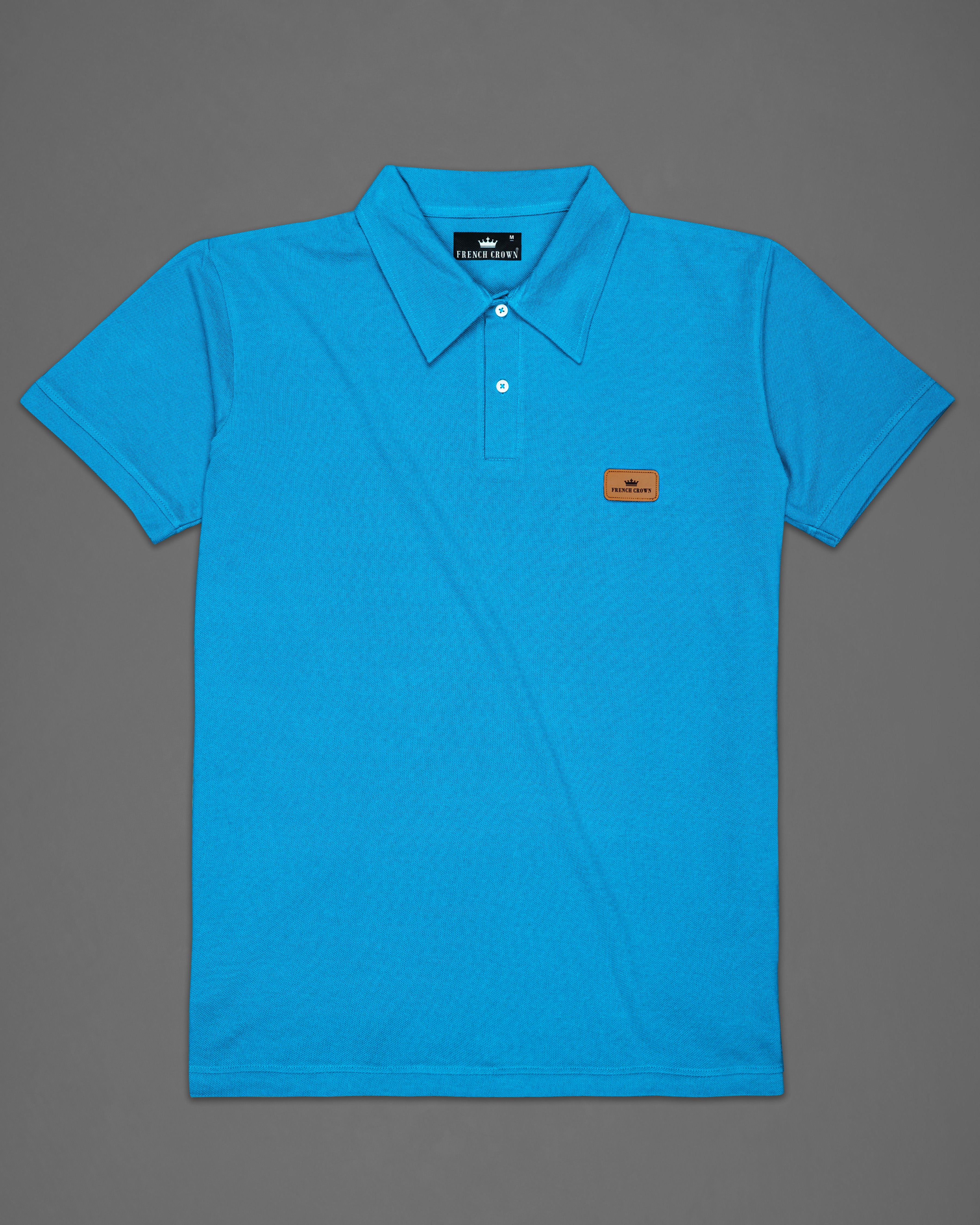 Bondi Blue Organic Cotton Mercerised Pique Polo TS775-S, TS775-M, TS775-L, TS775-XL, TS775-XXL