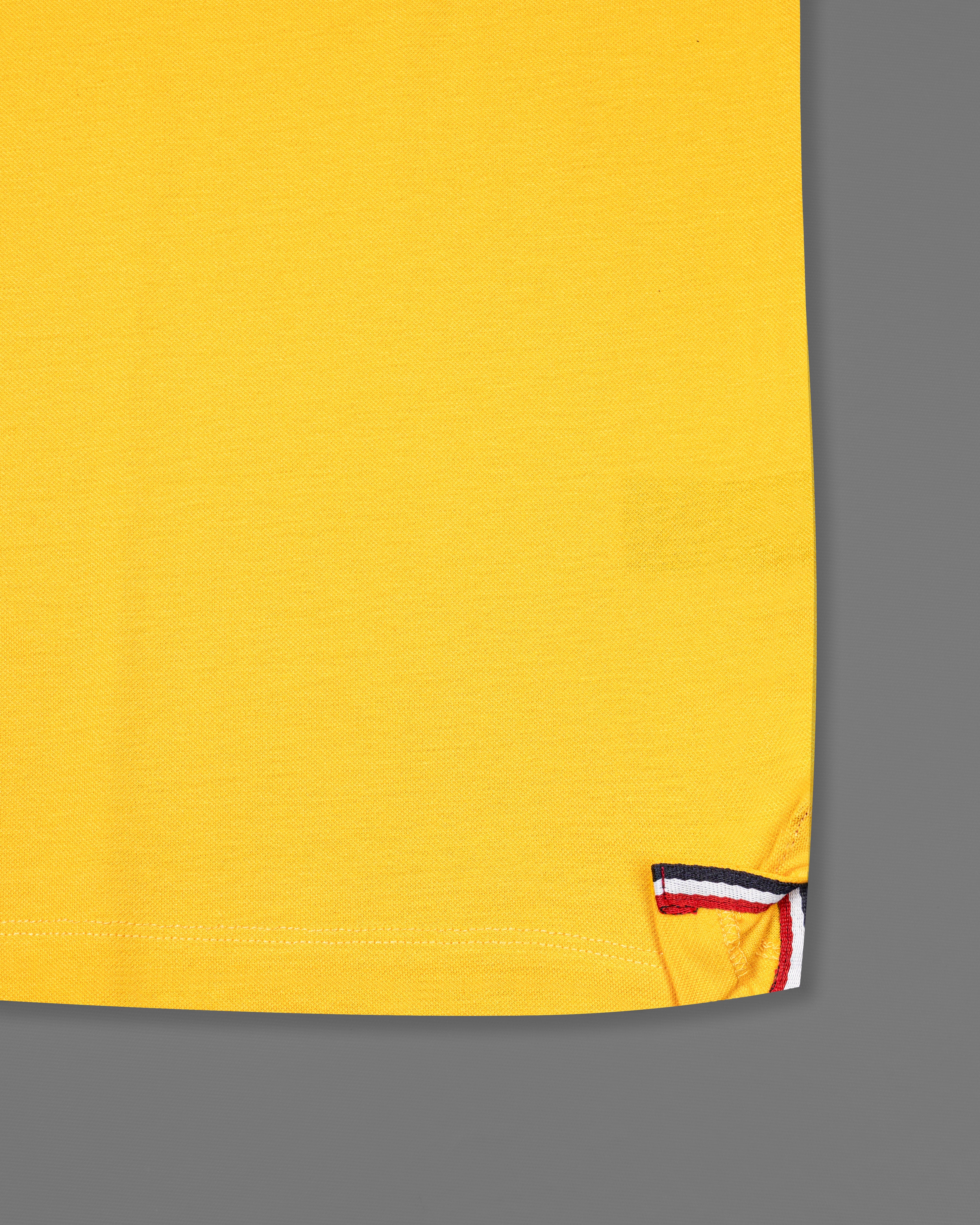 Sunglow Yellow Organic Cotton Mercerised Pique Polo TS805-S, TS805-M, TS805-L, TS805-XL, TS805-XXL