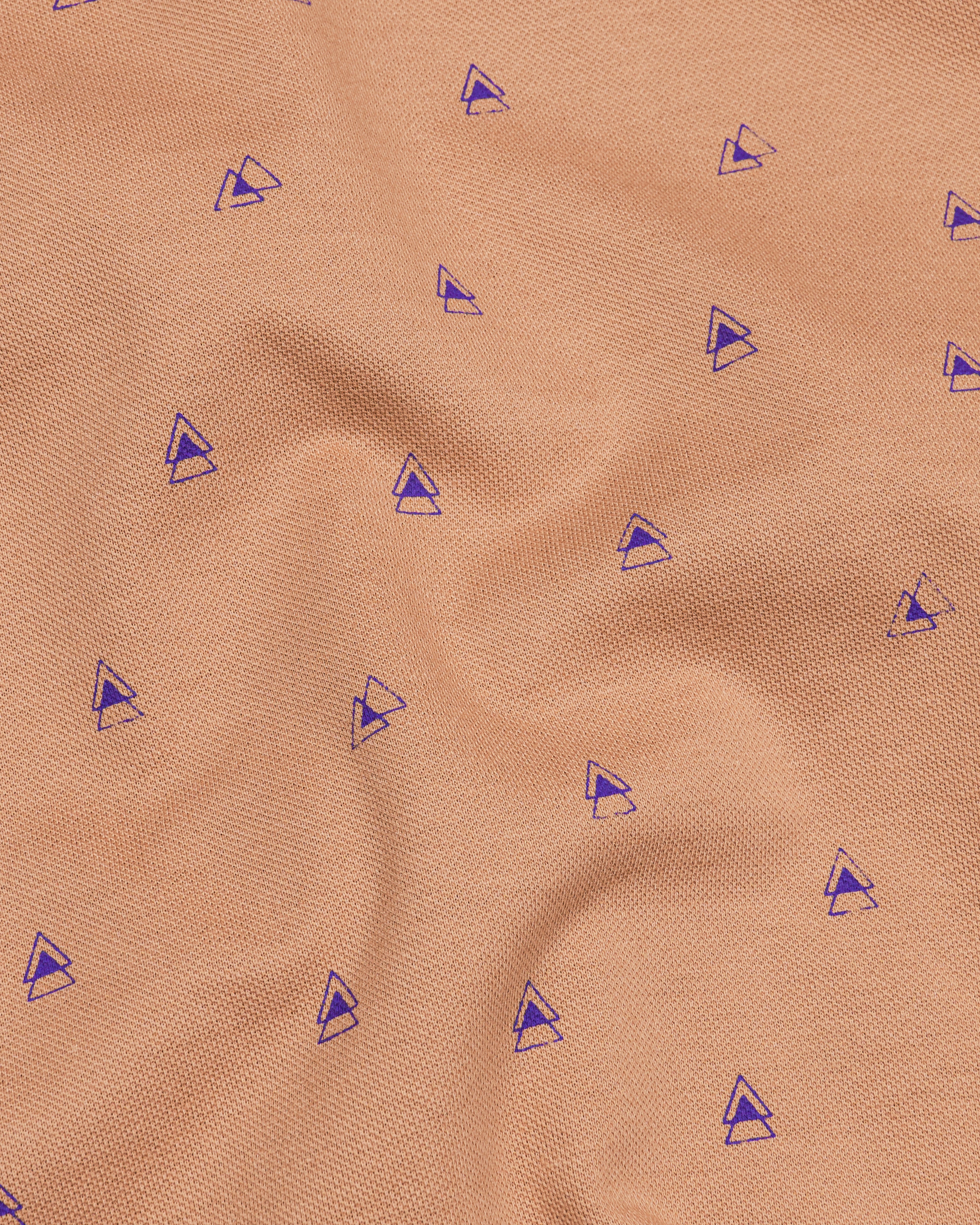 Whiskey Brown with Meteorite Purple Organic Cotton Mercerised Pique Polo TS813-S, TS813-M, TS813-L, TS813-XL, TS813-XXL