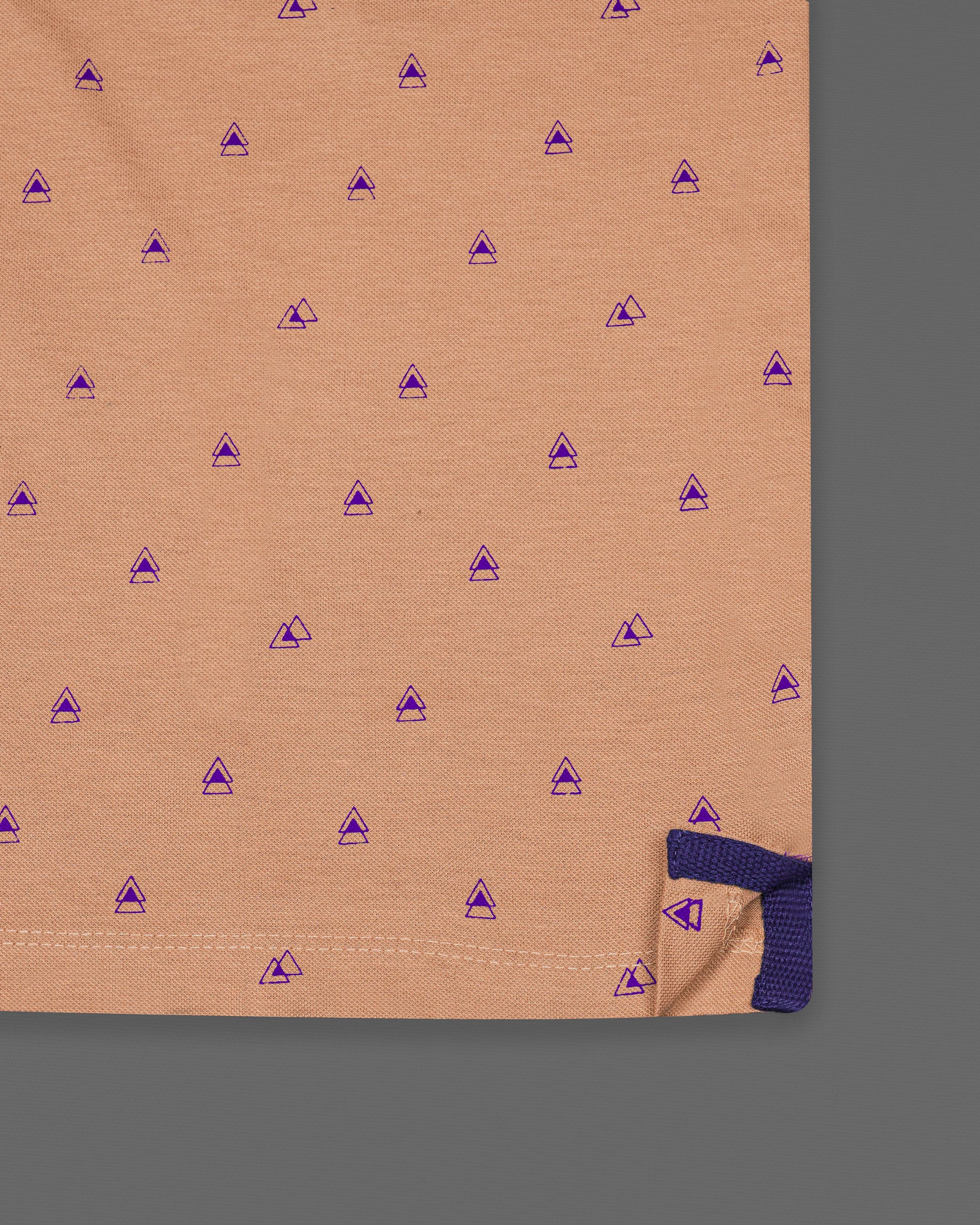 Whiskey Brown with Meteorite Purple Organic Cotton Mercerised Pique Polo TS813-S, TS813-M, TS813-L, TS813-XL, TS813-XXL