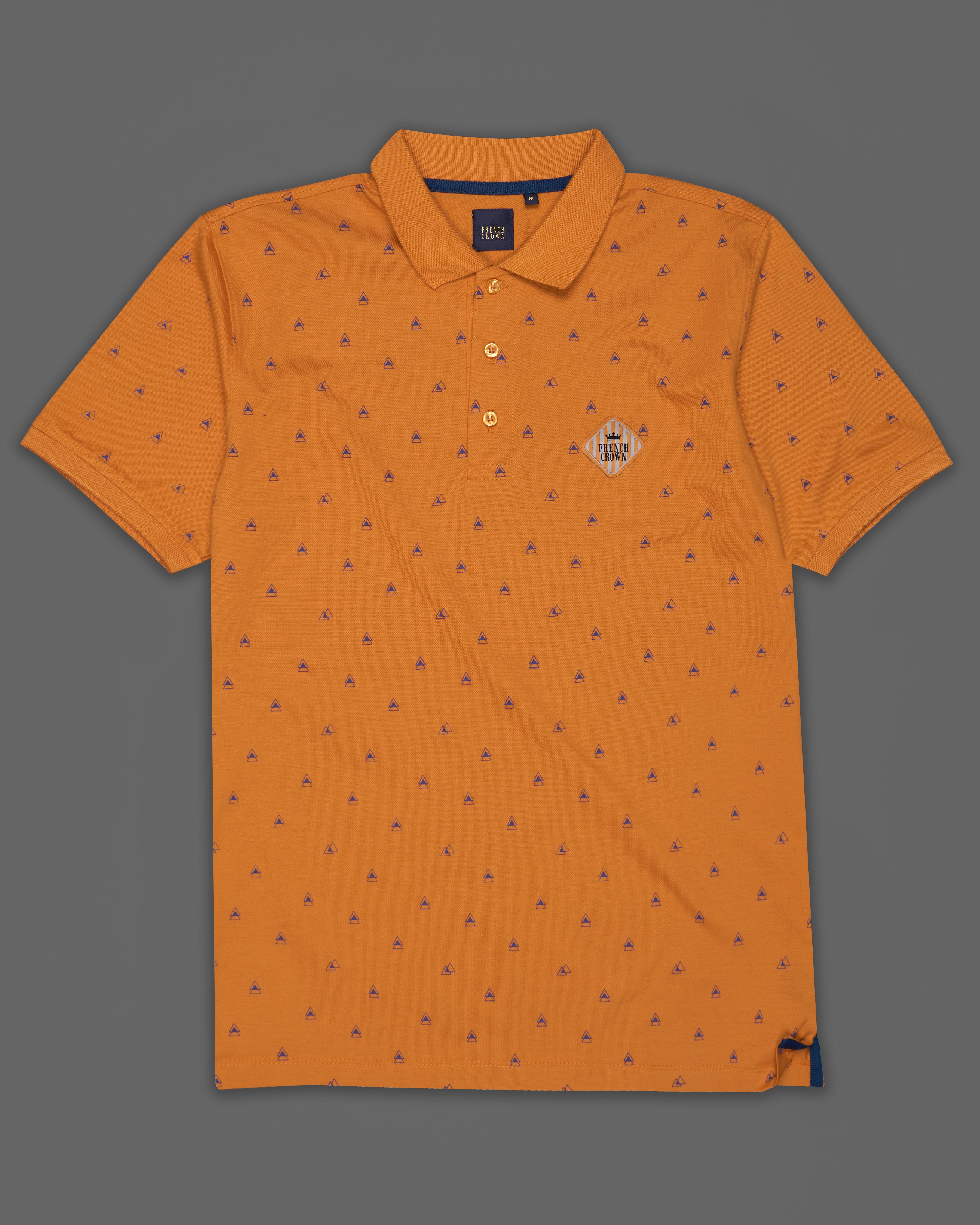 Bourbon Organic and Gun Powder Blue Organic Cotton Mercerised Pique Polo TS815-S, TS815-M, TS815-L, TS815-XL, TS815-XXL