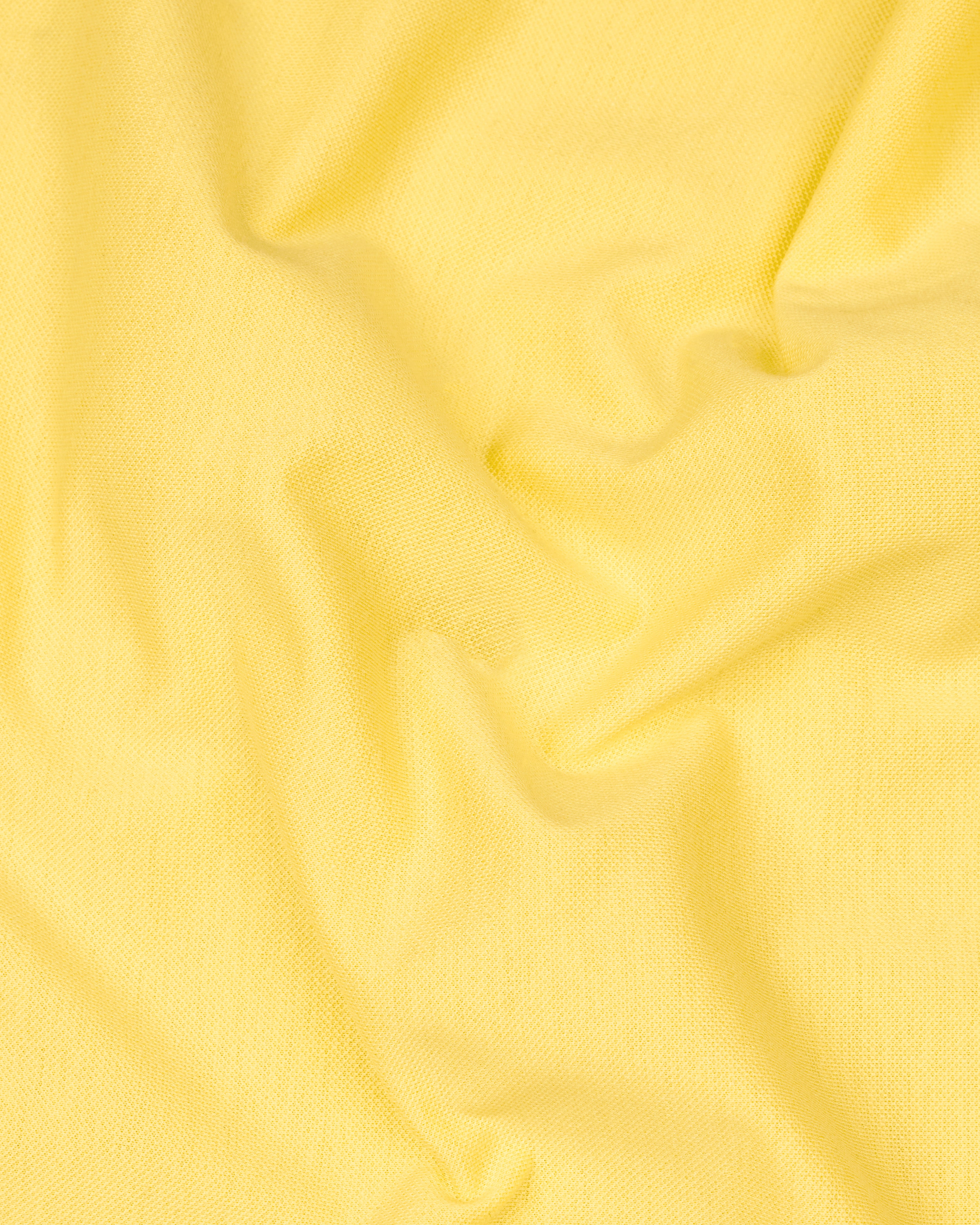 Kournikova Yellow Organic Cotton Mercerised Pique Polo TS824-S, TS824-M, TS824-L, TS824-XL, TS824-XXL