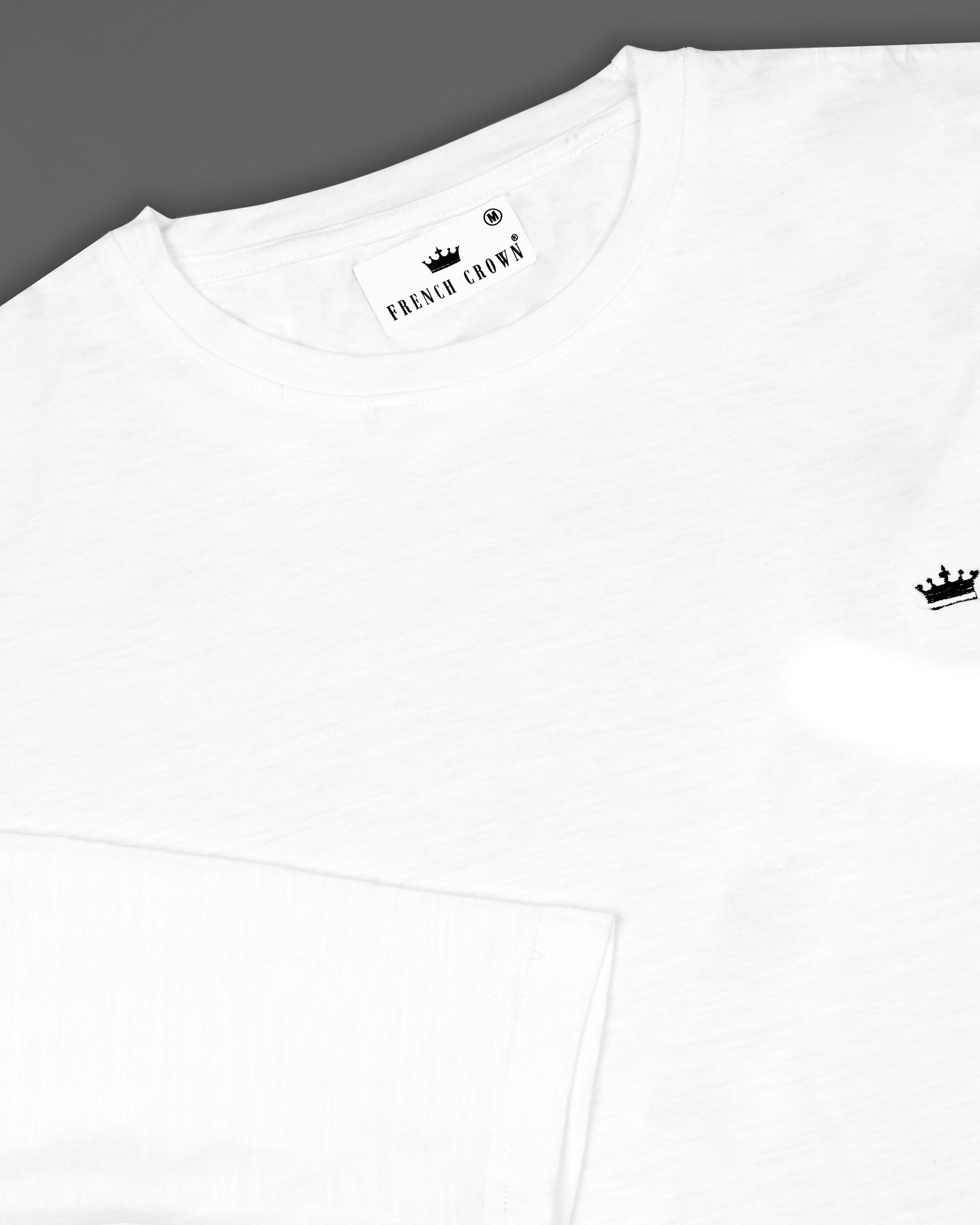 Bright White Multi Face Hand-Painted Organic Cotton T-Shirt TS144-W01-S, TS144-W01-M, TS144-W01-L, TS144-W01-XL, TS144-W01-XXL