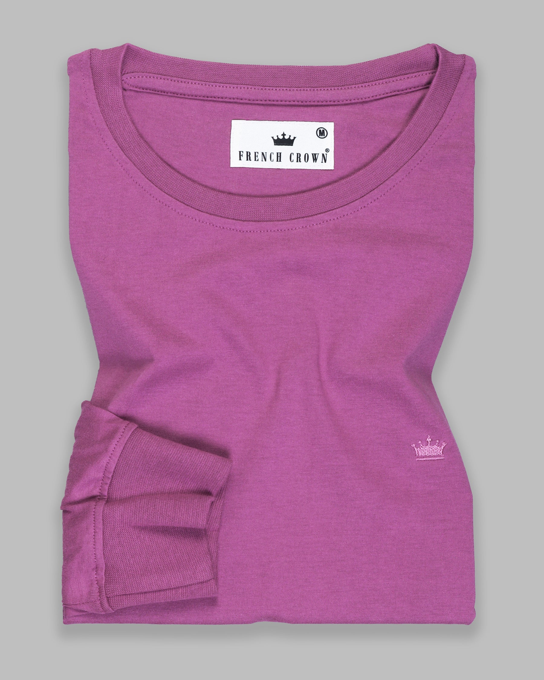 Mauve Purple Super Soft Premium Cotton Full Sleeve Organic Cotton Brushed Sweatshirt TS166-S, TS166-M, TS166-L, TS166-XL, TS166-XXL