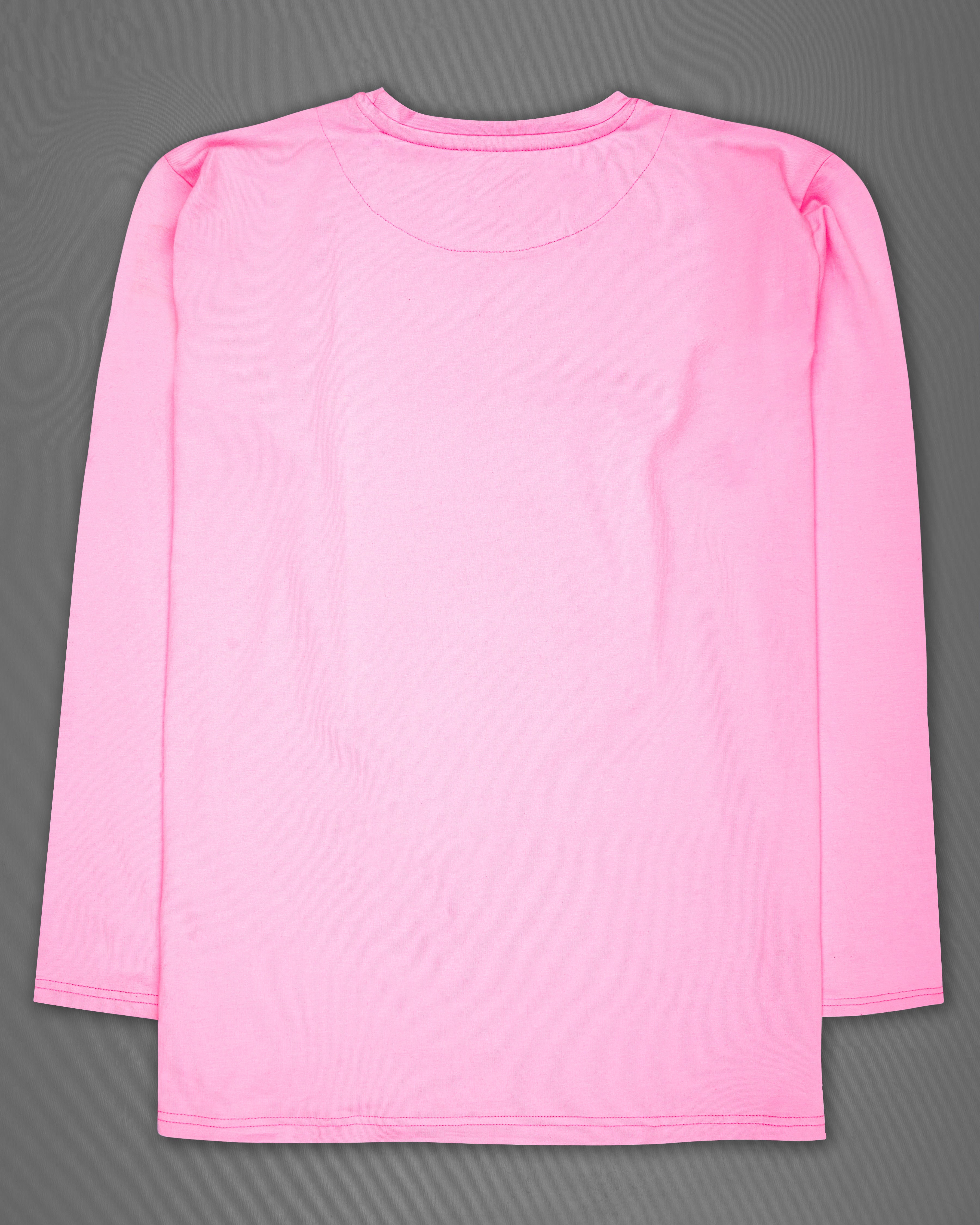 Oyster Pink Rubber Printed Premium Cotton T-Shirt TS296-W01-S, TS296-W01-M, TS296-W01-L, TS296-W01-XL, TS296-W01-XXL