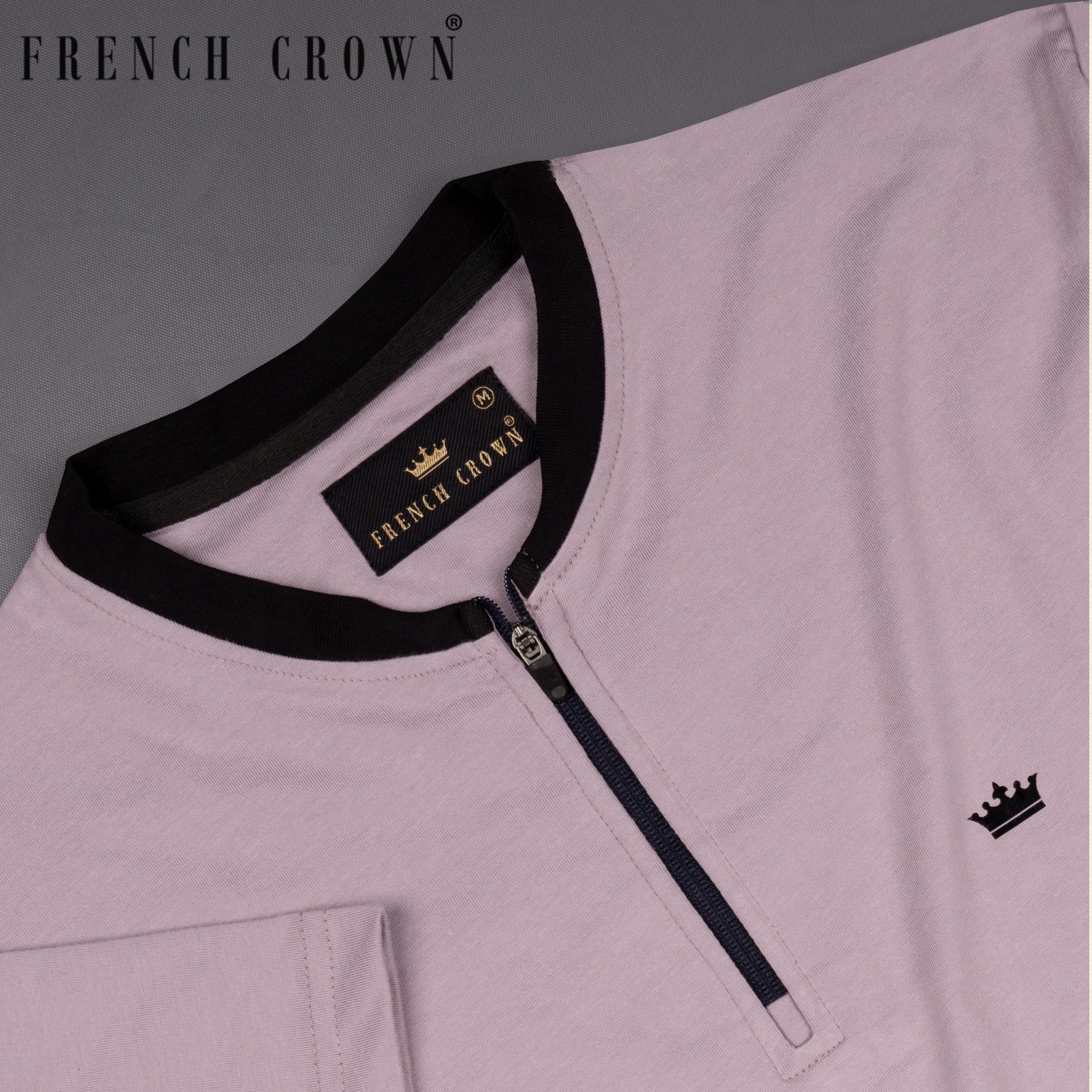 Nobel Super Soft Racing Zipper Premium Cotton T-Shirt TS426-S, TS426-M, TS426-L, TS426-XL, TS426-XXL, TS426-3XL, TS426-4XL