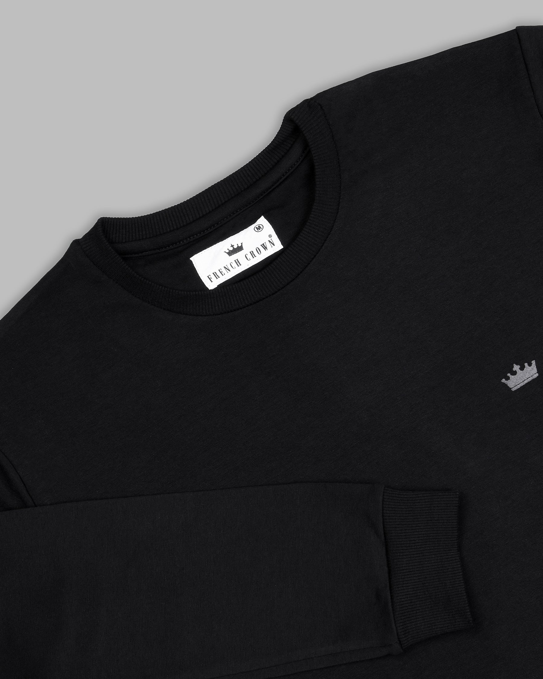 Jade Black Super Soft Premium Cotton Full Sleeve Sweatshirt TS056-XXL, TS056-S, TS056-XL, TS056-M, TS056-L, TS056-3XL, TS056-4XL