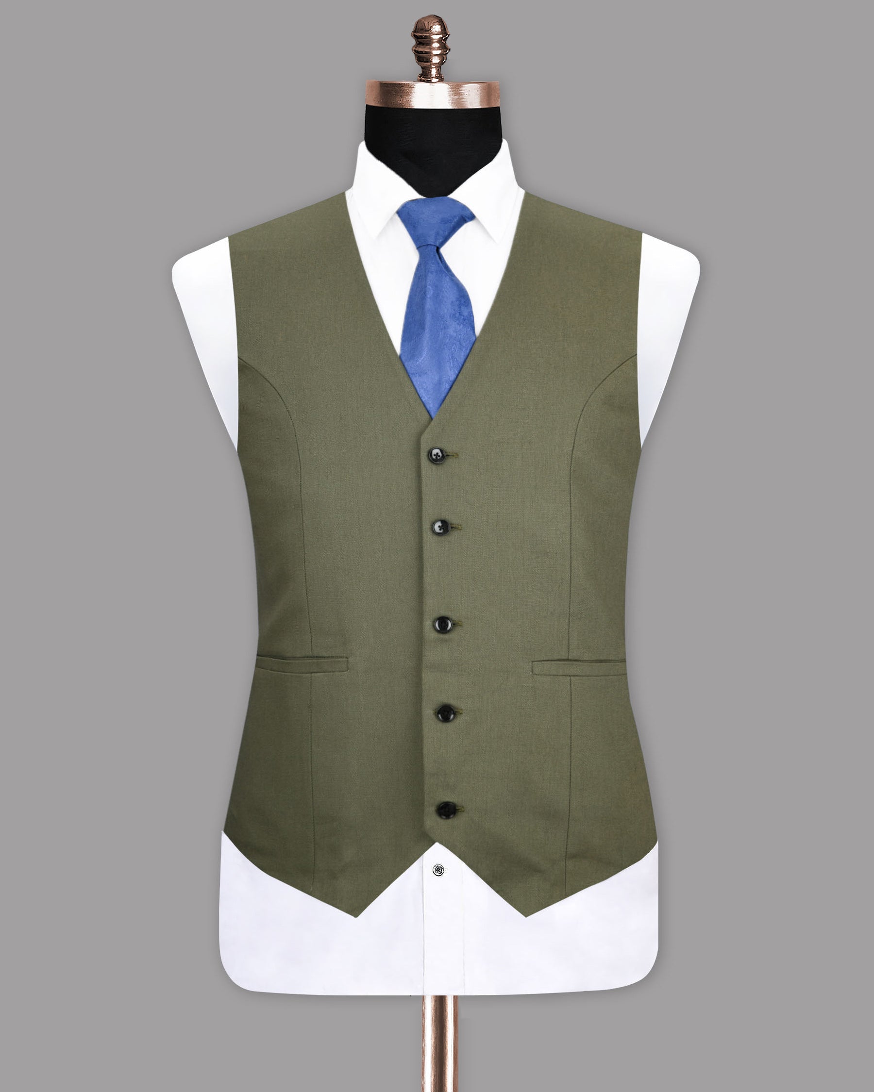 Hemlock Green Premium Cotton Waistcoat V1123-40, V1123-42, V1123-44, V1123-46, V1123-50, V1123-36, V1123-38, V1123-48, V1123-52, V1123-56, V1123-58, V1123-54, V1123-60