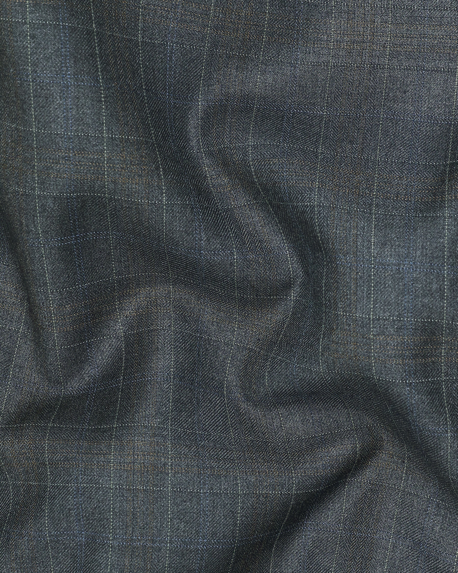 Cape Cod Grey Wool Rich Windowpane Waistcoat V1190-36, V1190-38, V1190-40, V1190-42, V1190-44, V1190-46, V1190-48, V1190-50, V1190-52, V1190-54, V1190-56, V1190-58, V1190-60