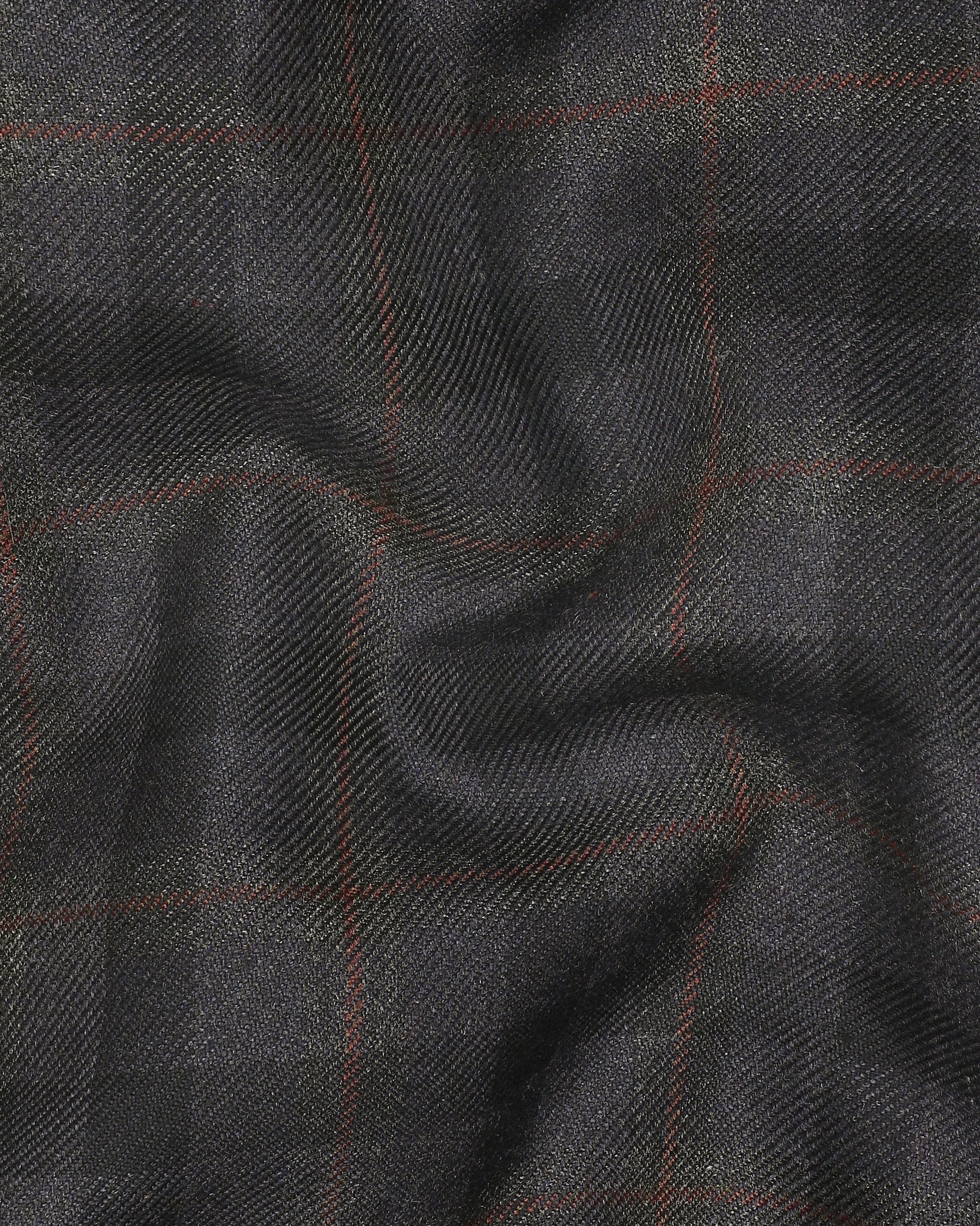 Bunker Black Wool Rich Subtle Plaid Waistcoat V1204-36, V1204-38, V1204-46, V1204-40, V1204-42, V1204-44, V1204-48, V1204-50, V1204-52, V1204-54, V1204-56, V1204-58, V1204-60,
