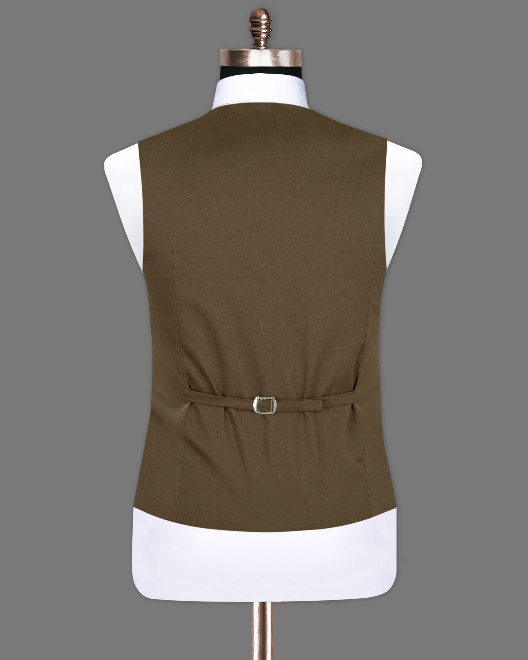 Hemlock Brown Premium Cotton Waistcoat V1256-36, V1256-38, V1256-40, V1256-44, V1256-58, V1256-42, V1256-46, V1256-48, V1256-50, V1256-52, V1256-54, V1256-56, V1256-60