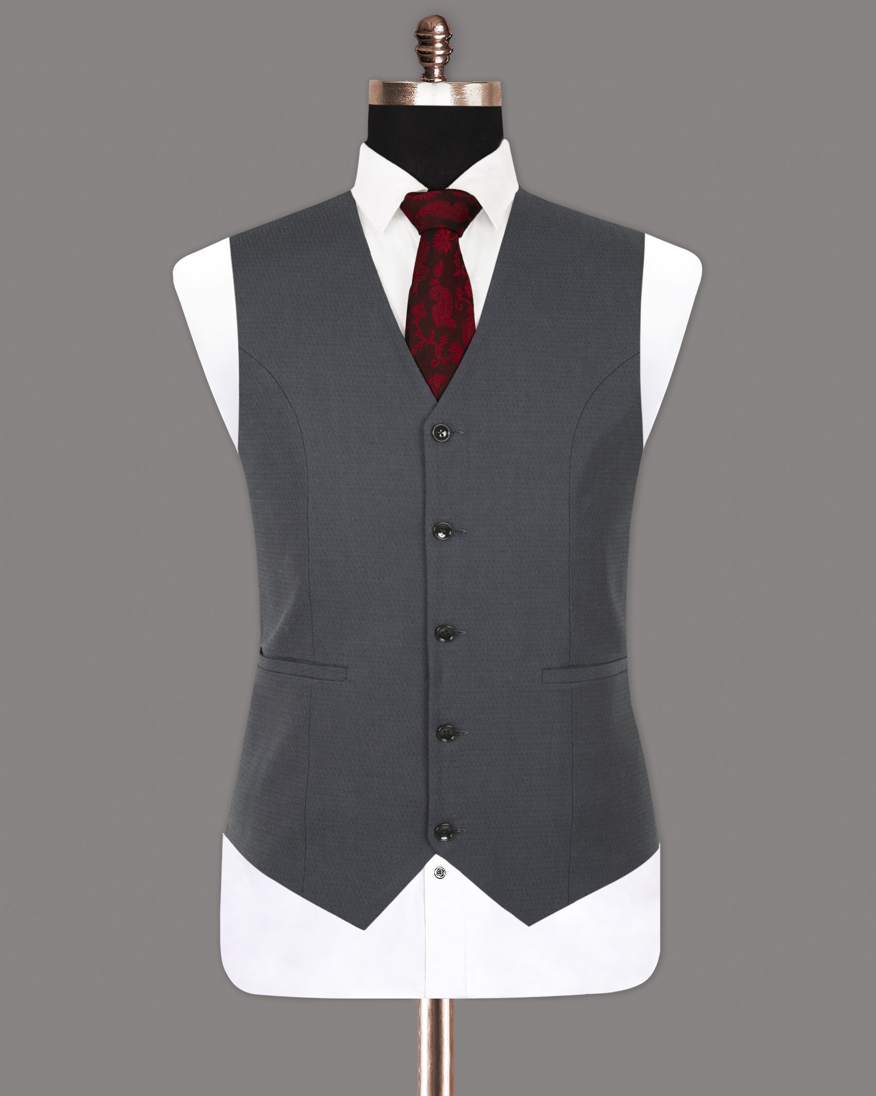 Outer Space Blue Wool Rich Waistcoat V1257-36, V1257-38, V1257-40, V1257-42, V1257-44, V1257-46, V1257-48, V1257-50, V1257-52, V1257-54, V1257-56, V1257-58, V1257-60