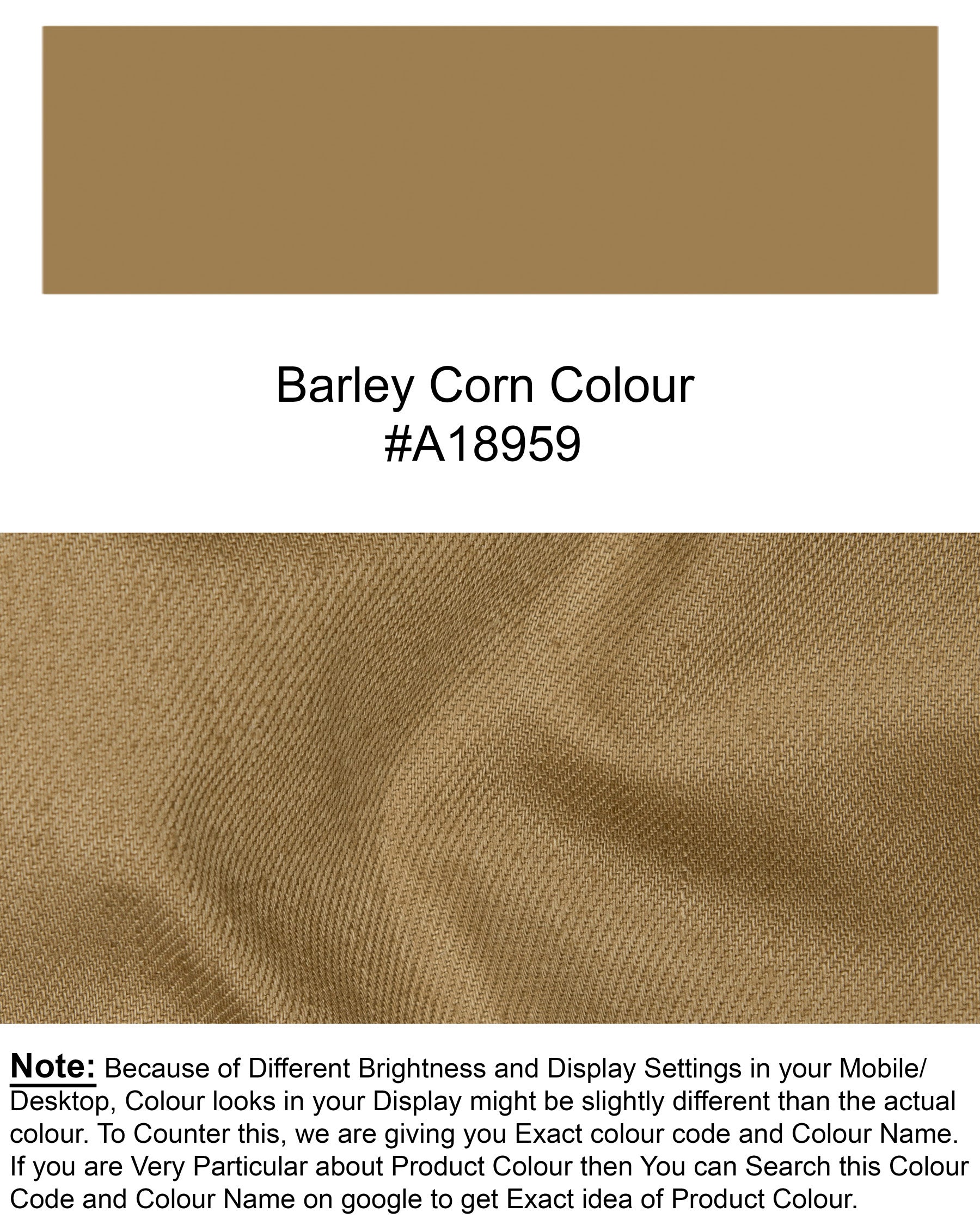Barley Corn Brown Premium Cotton Waistcoat V1287-36, V1287-38, V1287-40, V1287-42, V1287-44, V1287-46, V1287-48, V1287-50, V1287-52, V1287-54, V1287-56, V1287-58, V1287-60