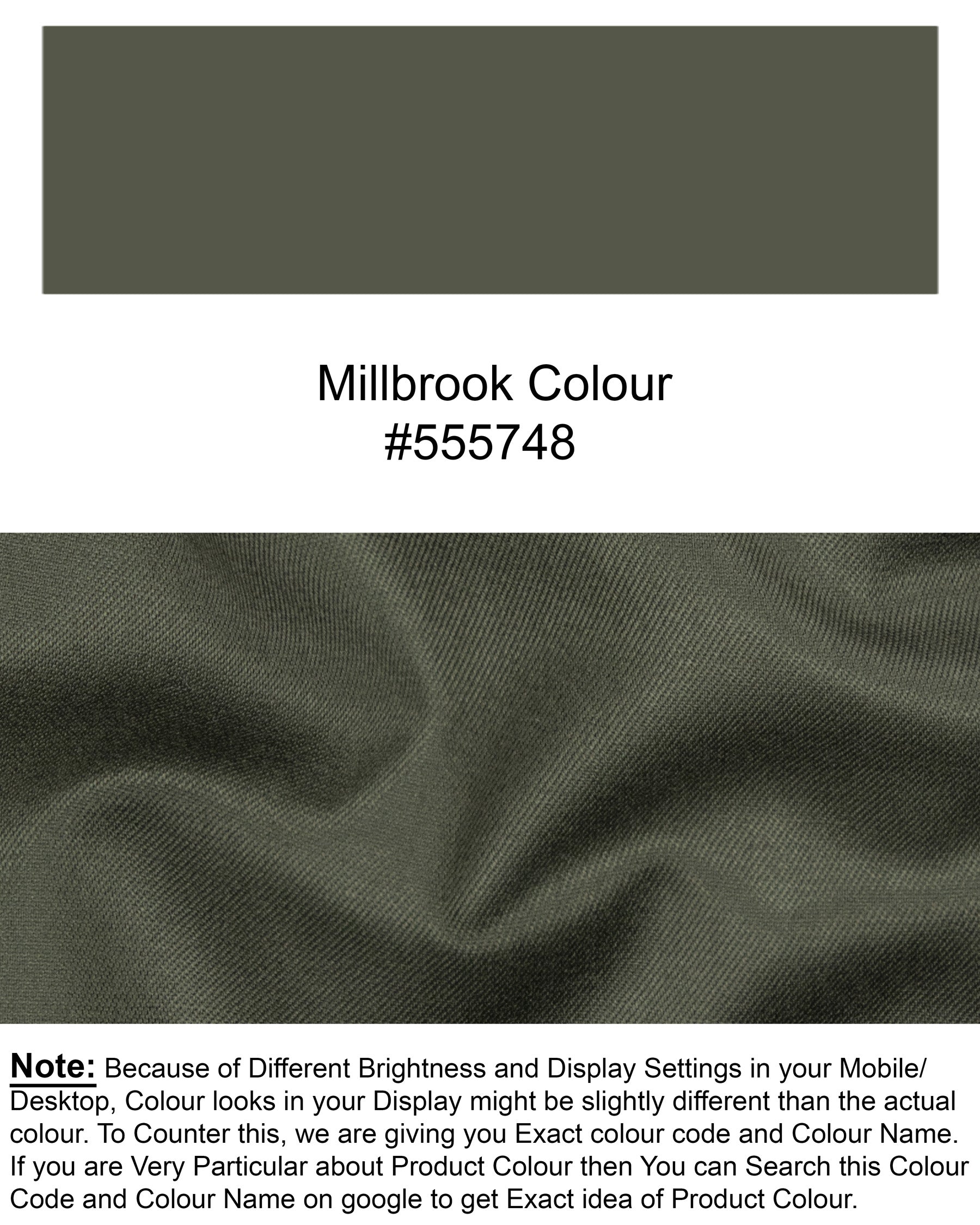 Millbrook Green Premium Cotton Waistcoat V1297-36, V1297-38, V1297-40, V1297-42, V1297-44, V1297-46, V1297-48, V1297-50, V1297-52, V1297-54, V1297-56, V1297-58, V1297-60