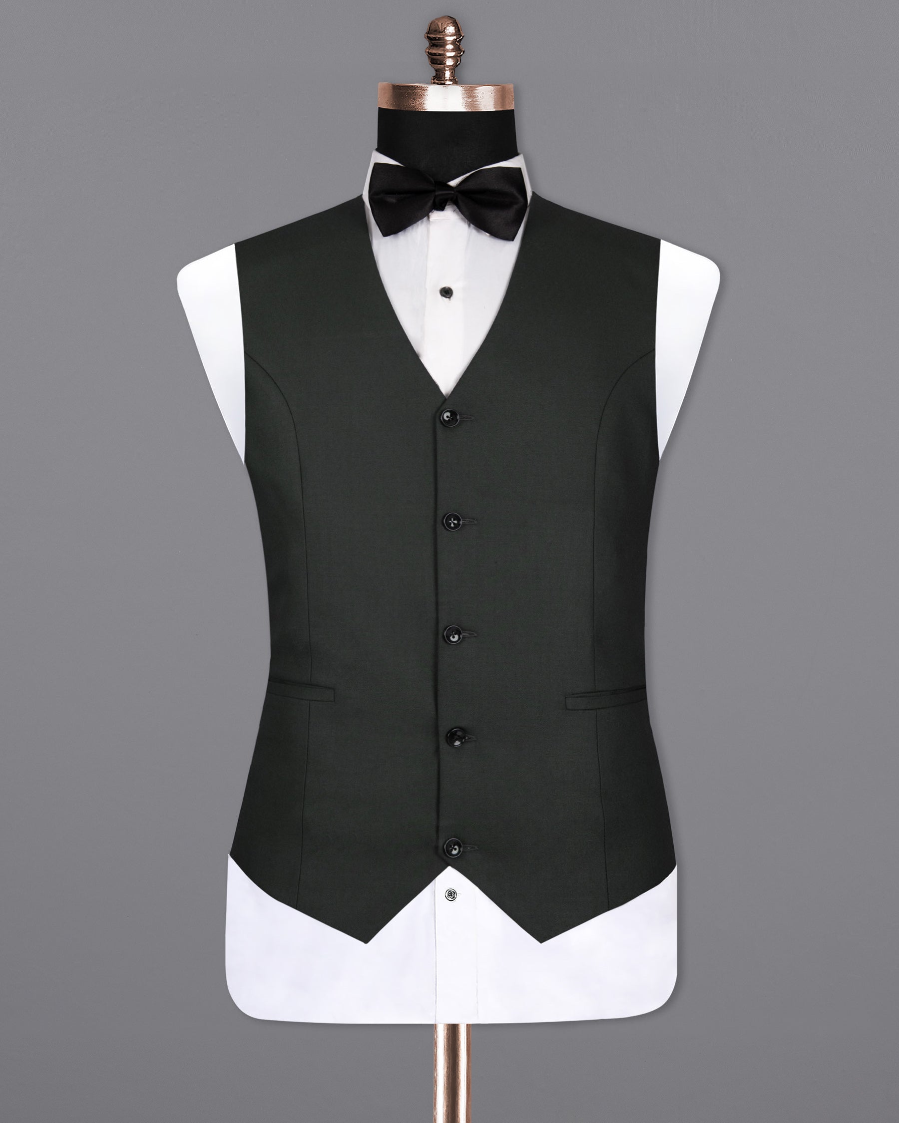 Tuatara Green Wool Rich Waistcoat V1309-36, V1309-38, V1309-40, V1309-42, V1309-52, V1309-56, V1309-58, V1309-60, V1309-44, V1309-46, V1309-48, V1309-50, V1309-54