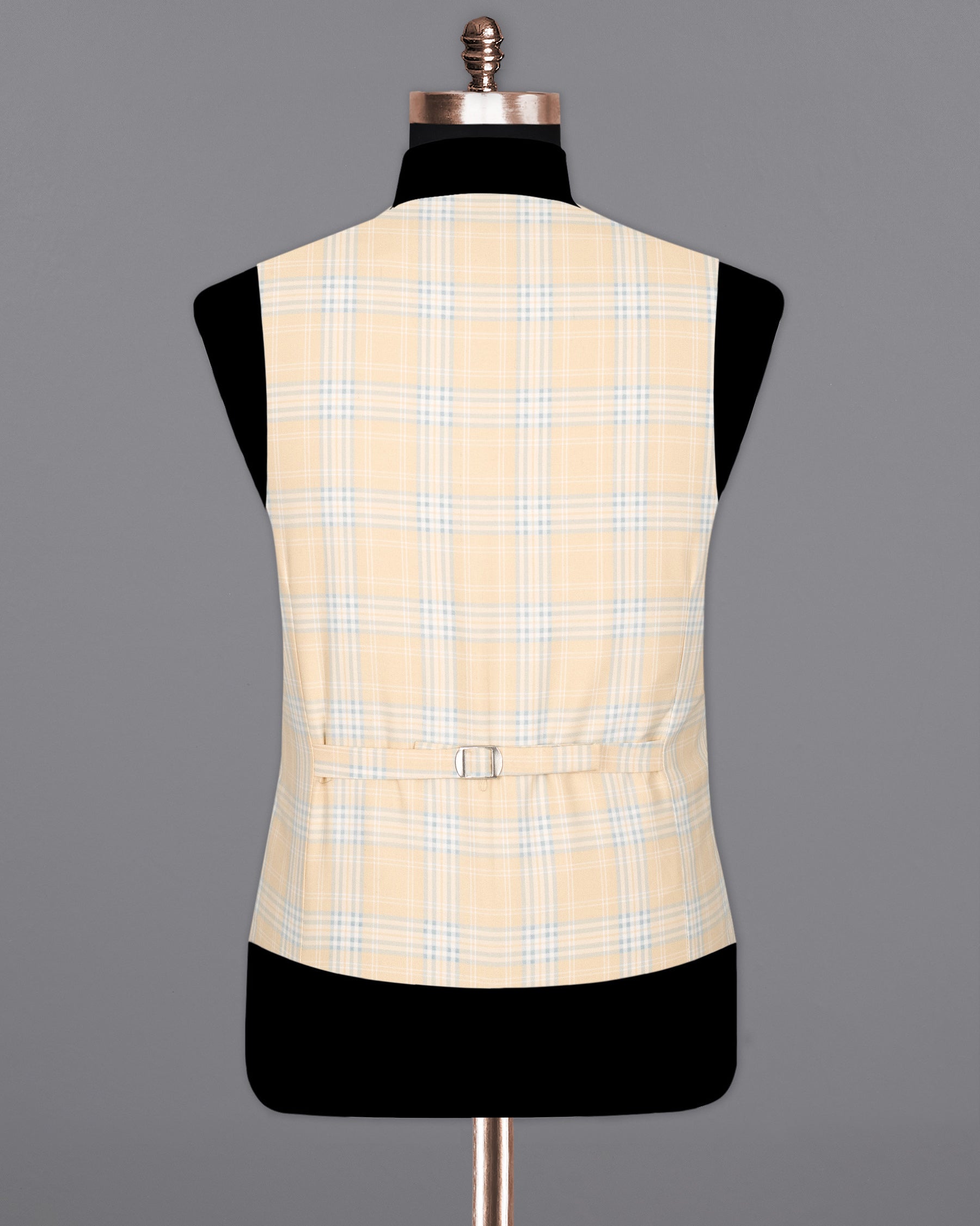 Karry Plaid Wool Rich Waistcoat