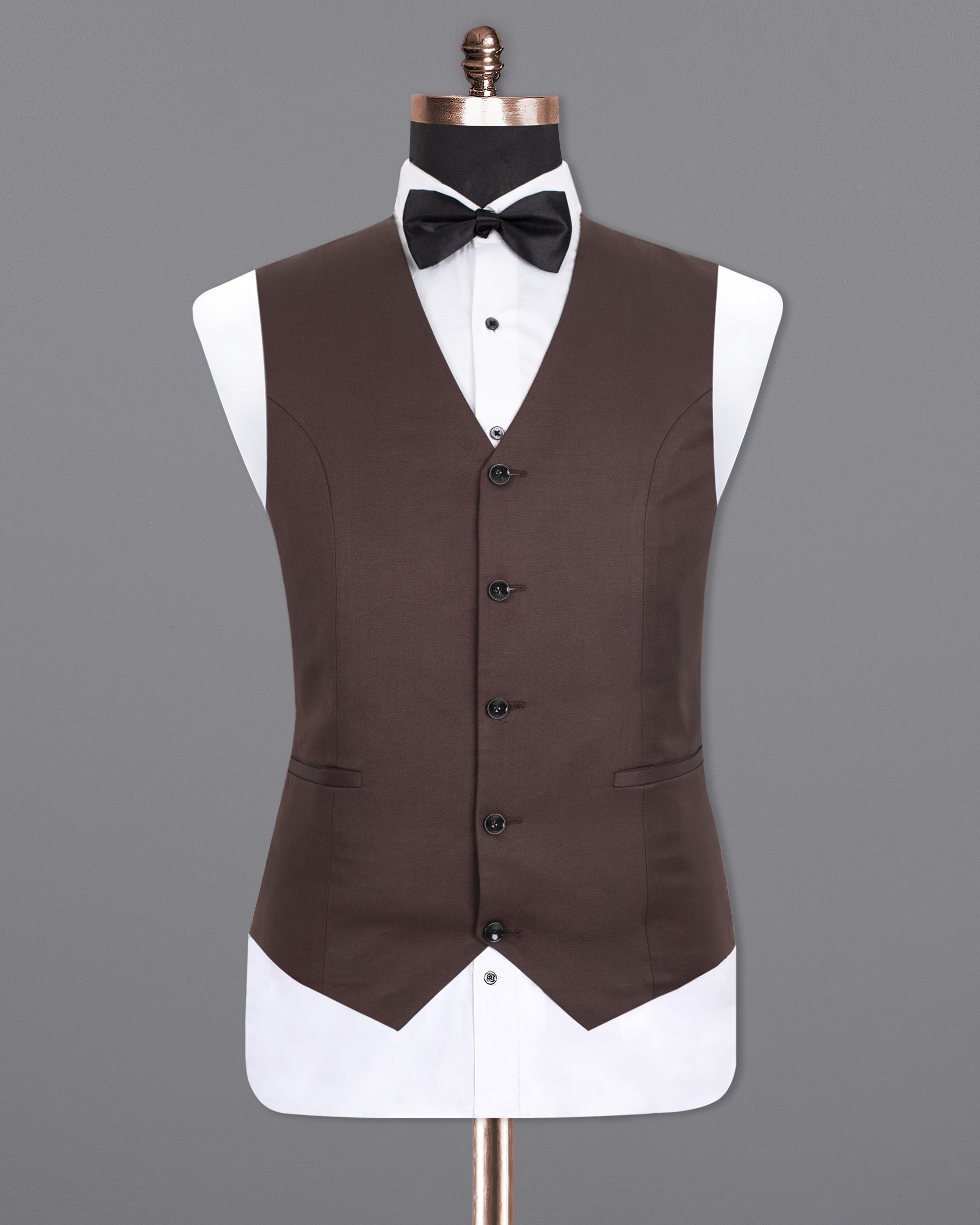 Matterhorn Brown Wool Rich Waistcoat