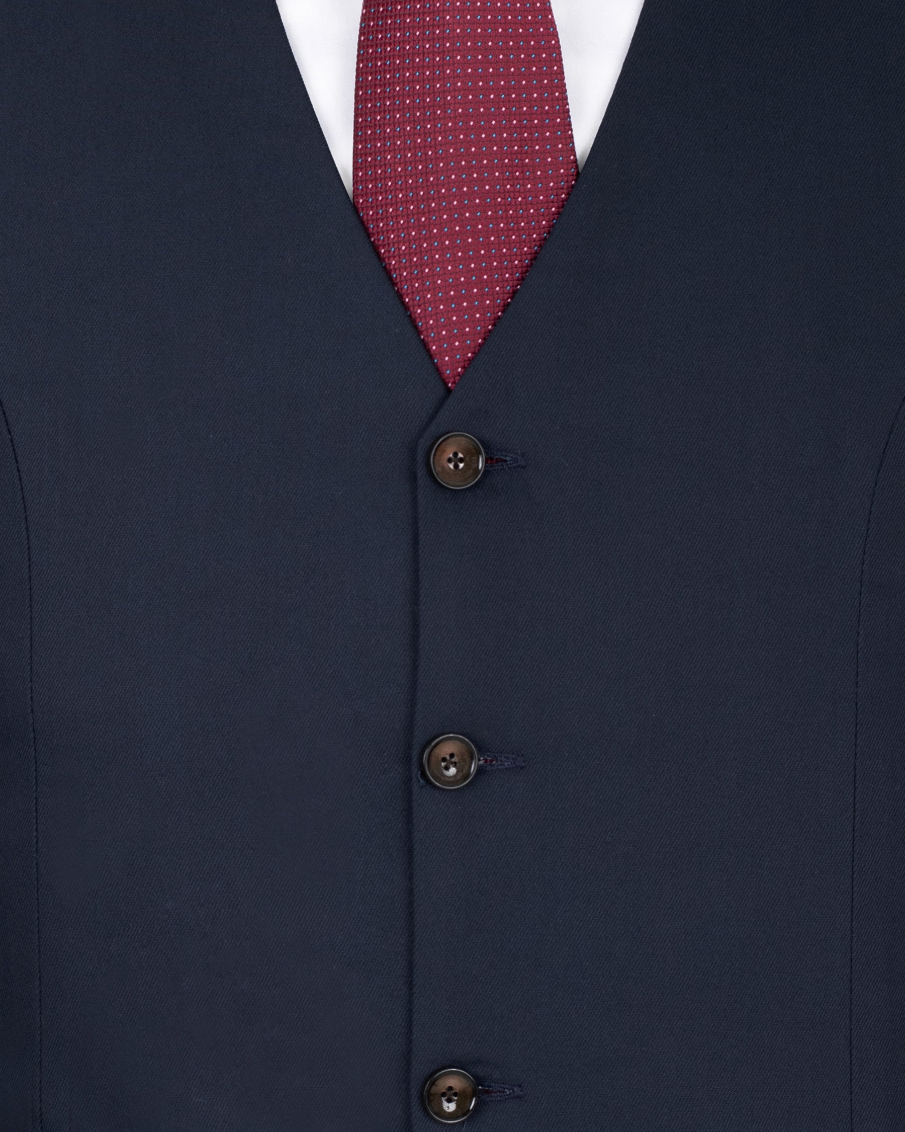 Tuna Blue Wool Rich Waistcoat