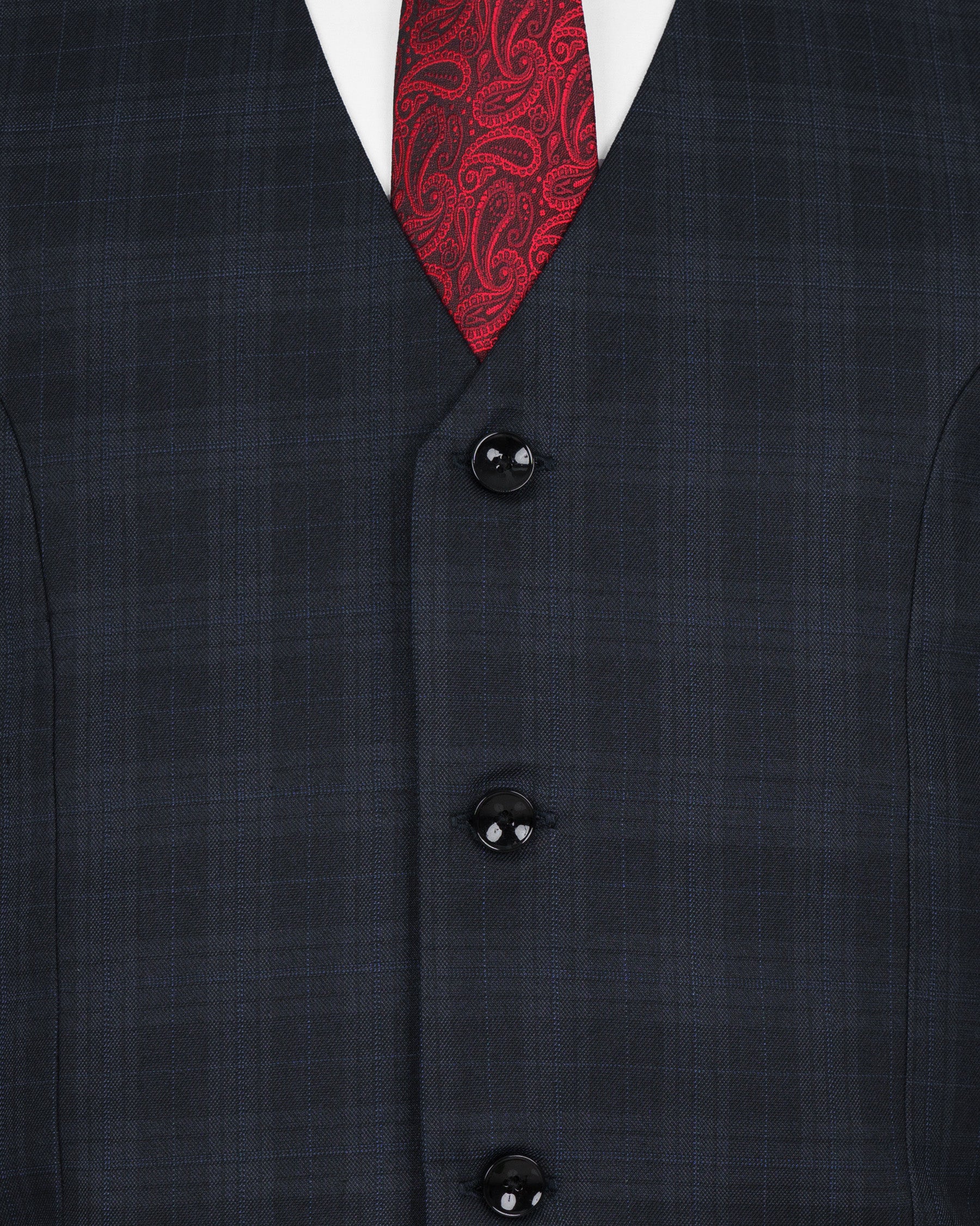 Shark Grey Plaid Woolrich Waistcoat V1434-36, V1434-38, V1434-40, V1434-42, V1434-44, V1434-46, V1434-48, V1434-50, V1434-52, V1434-54, V1434-56, V1434-58, V1434-60