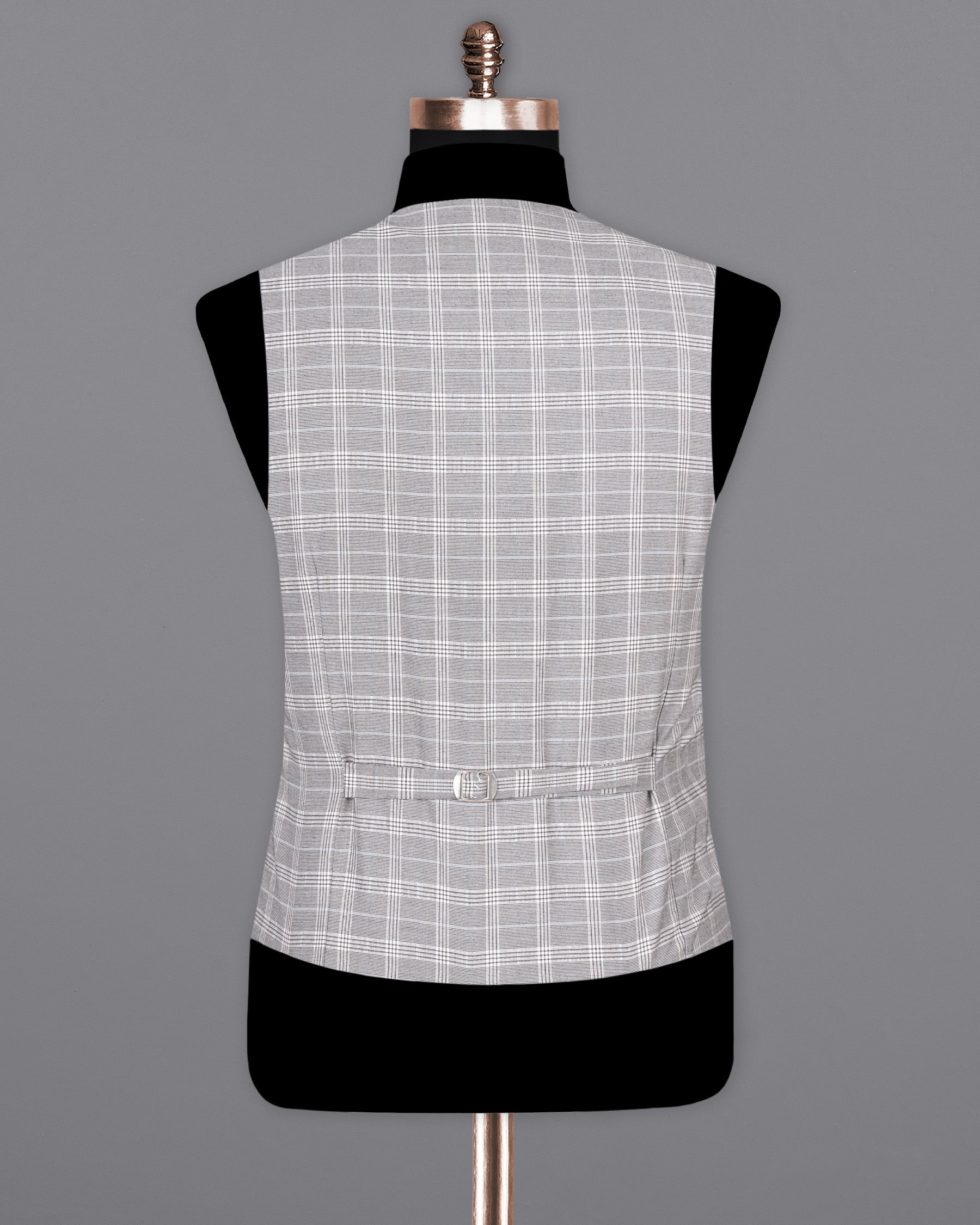 Mercury Grey Plaid Woolrich Waistcoat V1478-36, V1478-38, V1478-40, V1478-42, V1478-44, V1478-46, V1478-48, V1478-50, V1478-52, V1478-54, V1478-56, V1478-58, V1478-60