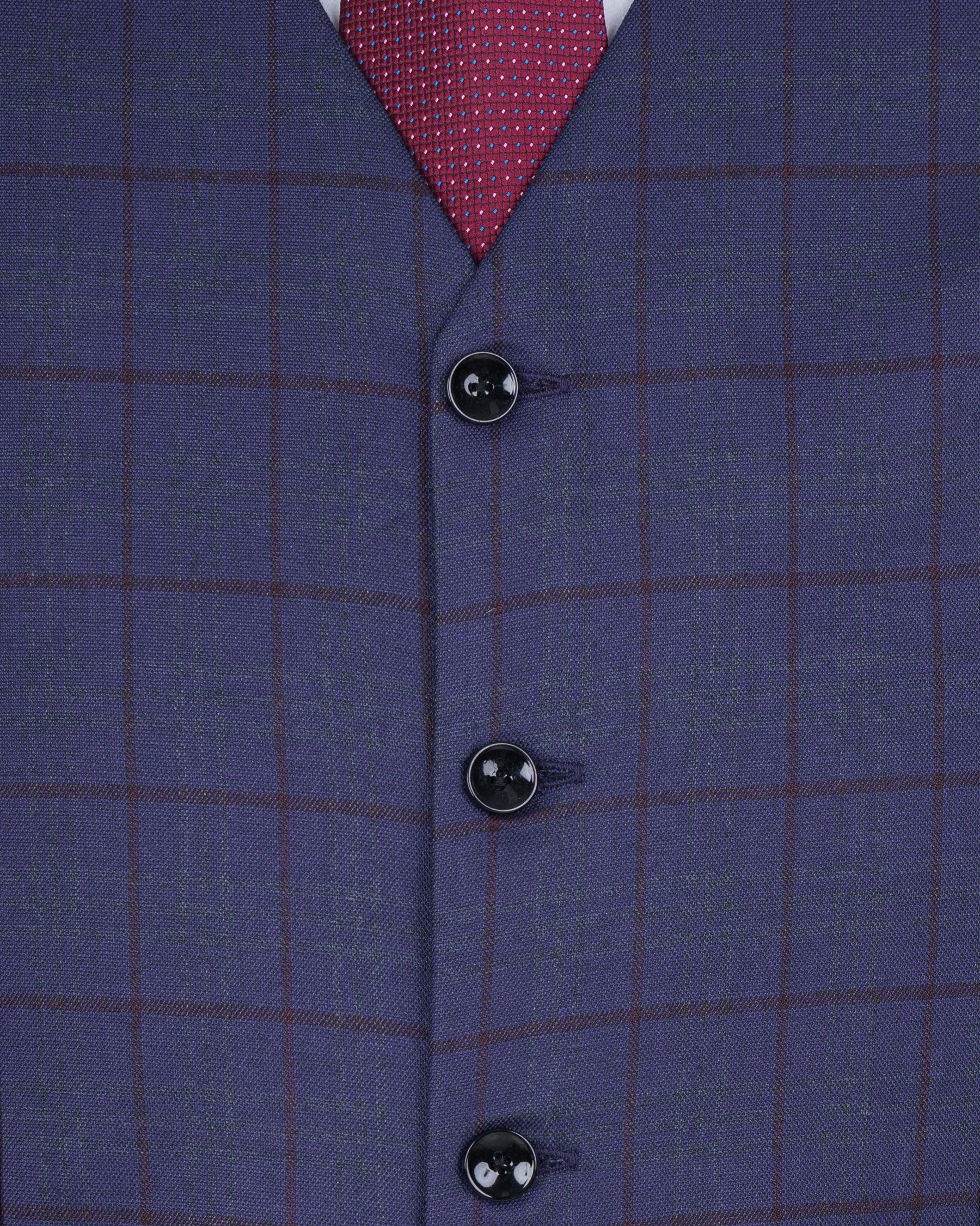 Rhino Blue Wool Rich Waistcoat V1565-36, V1565-38, V1565-40, V1565-42, V1565-44, V1565-46, V1565-48, V1565-50, V1565-52, V1565-54, V1565-56, V1565-58, V1565-60