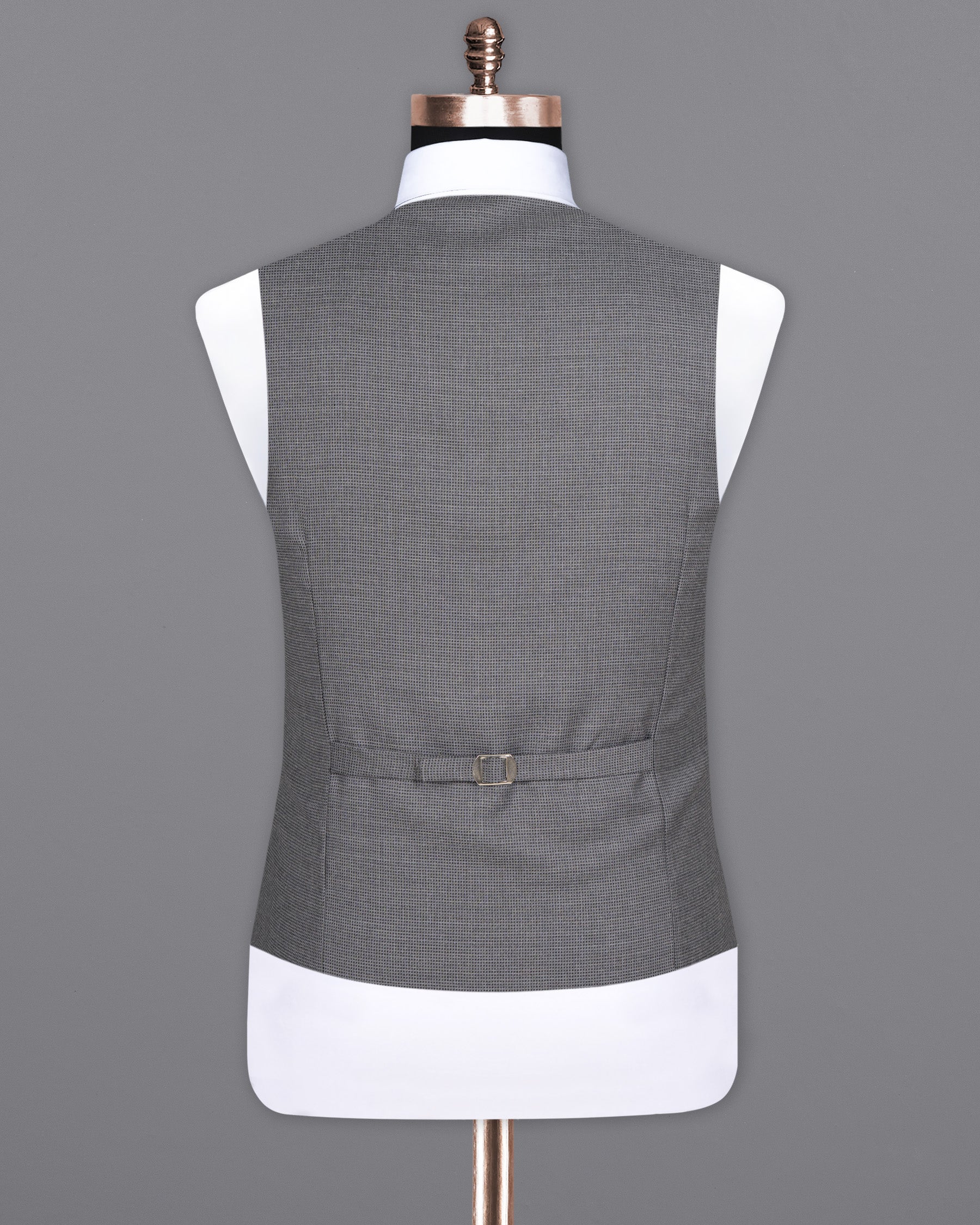 Boulder Grey Double Breasted Woolrich Waistcoat V1579-36, V1579-38, V1579-40, V1579-42, V1579-44, V1579-46, V1579-48, V1579-50, V1579-52, V1579-54, V1579-56, V1579-58, V1579-60