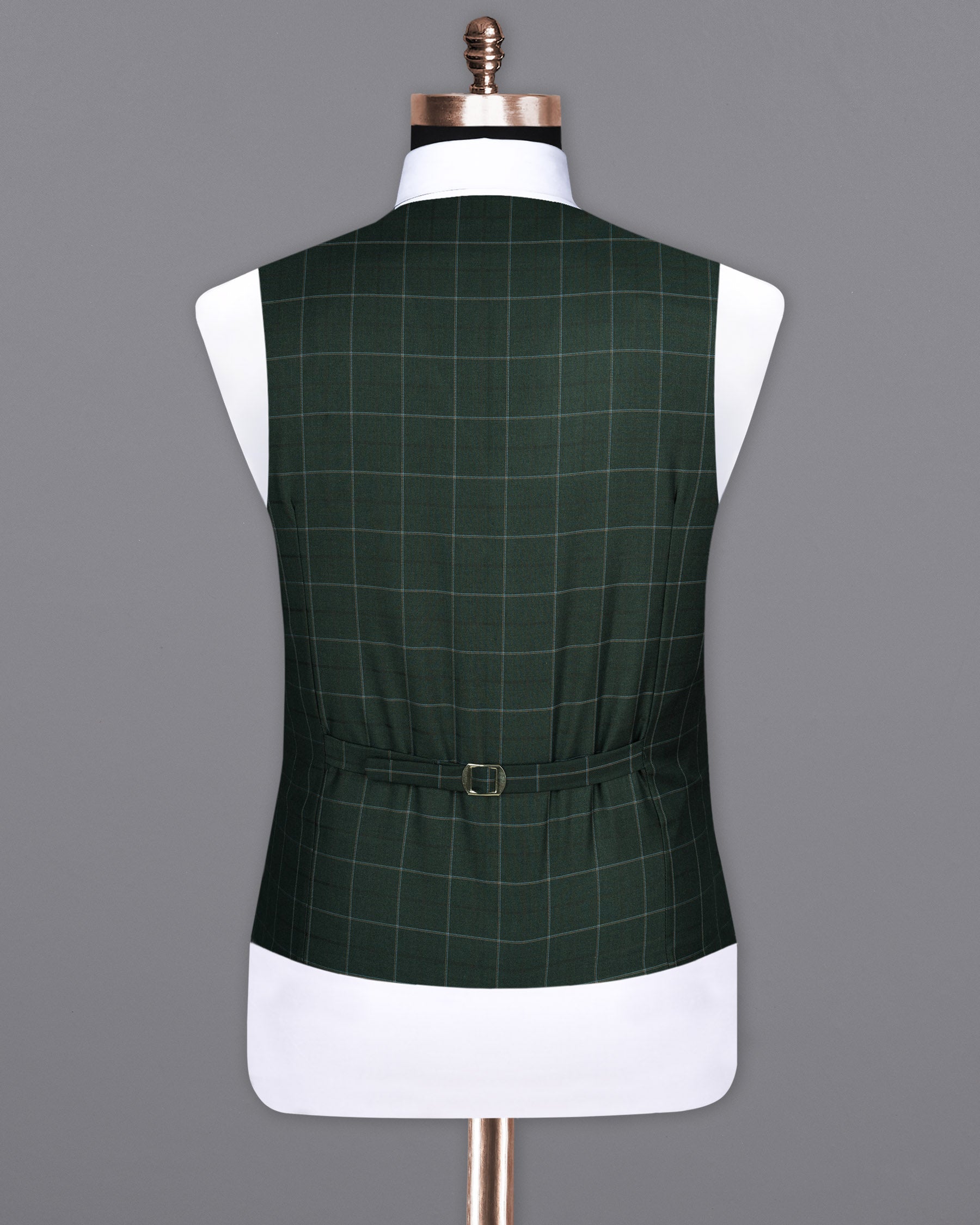 Lunar Green Super fine windowpane Woolrich Waistcoat V1624-36, V1624-38, V1624-40, V1624-42, V1624-44, V1624-46, V1624-48, V1624-50, V1624-52, V1624-54, V1624-56, V1624-58, V1624-60
