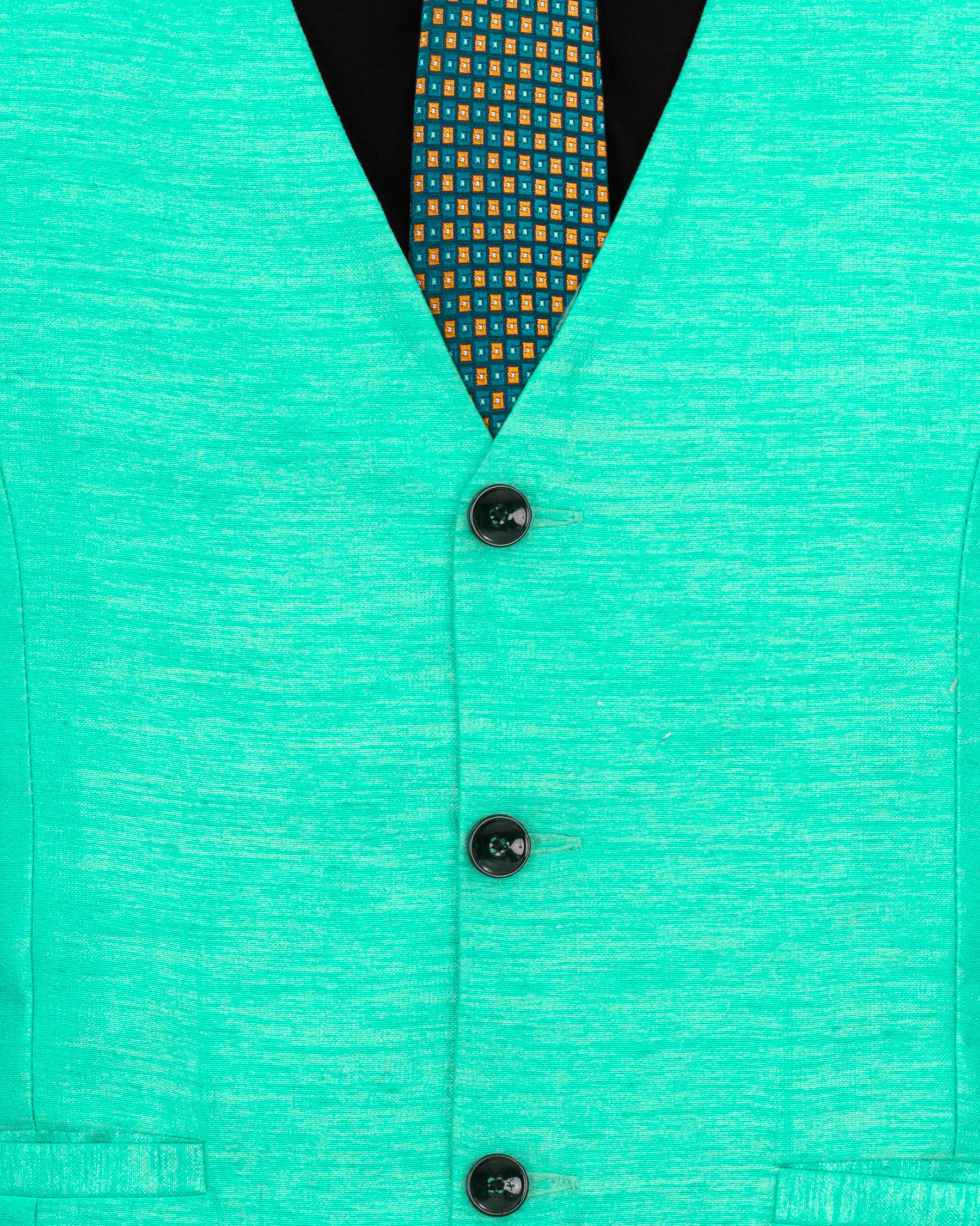 Bright Turquoise Textured Waistcoat V1640-36, V1640-38, V1640-40, V1640-42, V1640-44, V1640-46, V1640-48, V1640-50, V1640-52, V1640-54, V1640-56, V1640-58, V1640-60