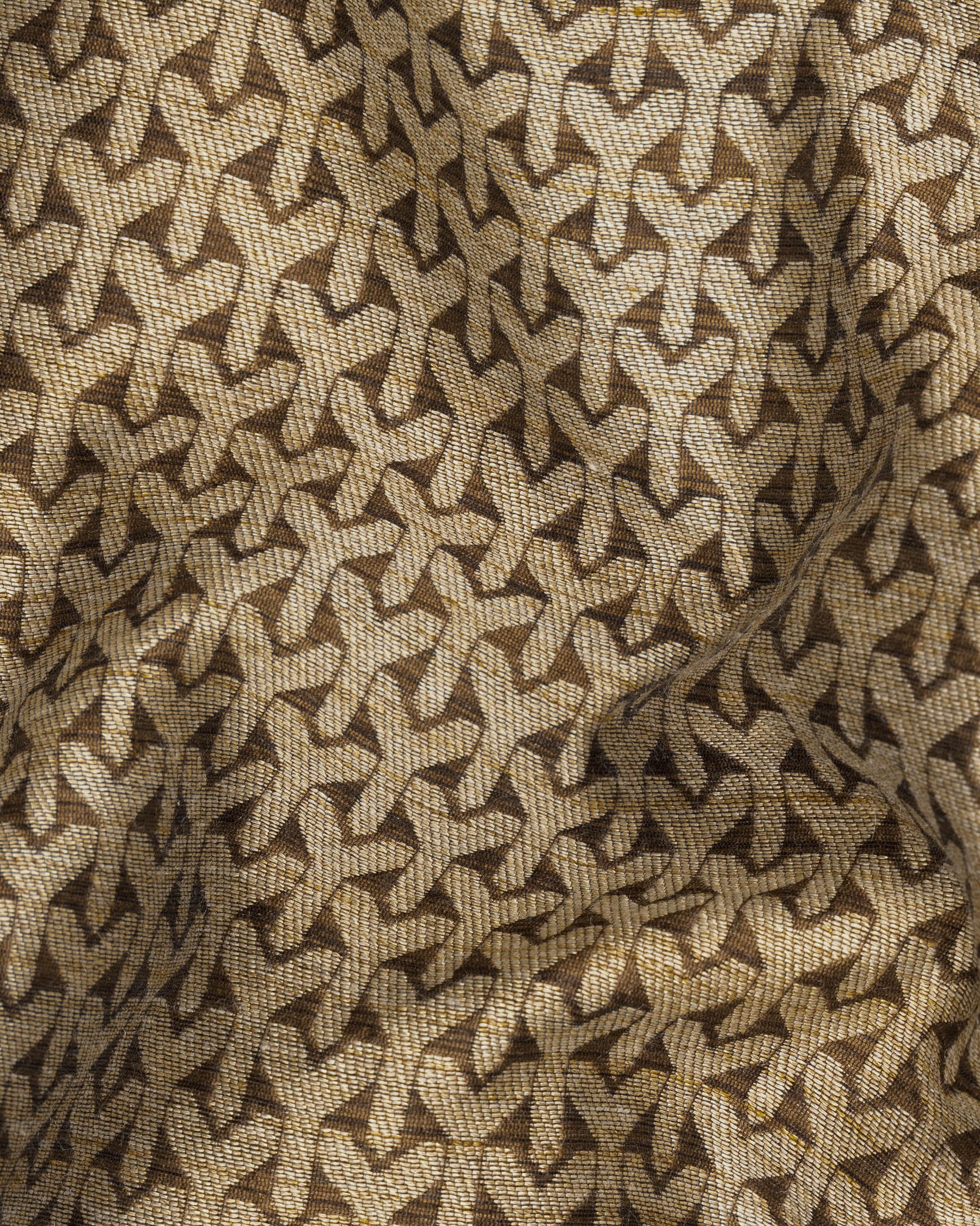 Shingle Fawn Brown and Sapling Beige Textured Waistcoat