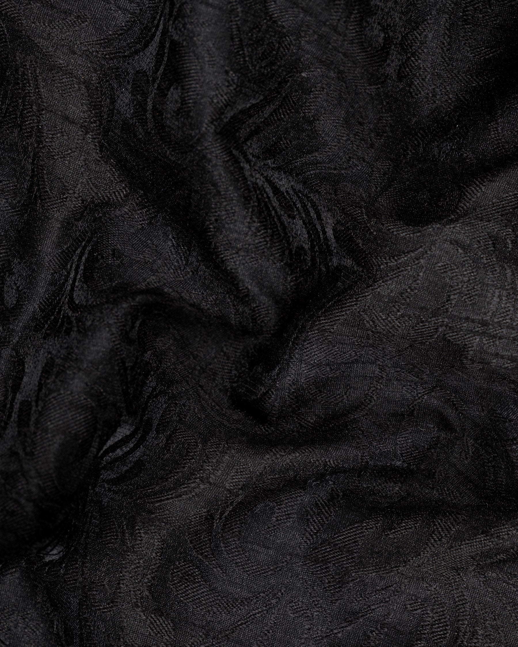 Jet Black Subtle velvet Jacquard Textured Waistcoat V1676-36, V1676-38, V1676-40, V1676-42, V1676-44, V1676-46, V1676-48, V1676-50, V1676-52, V1676-54, V1676-56, V1676-58, V1676-60