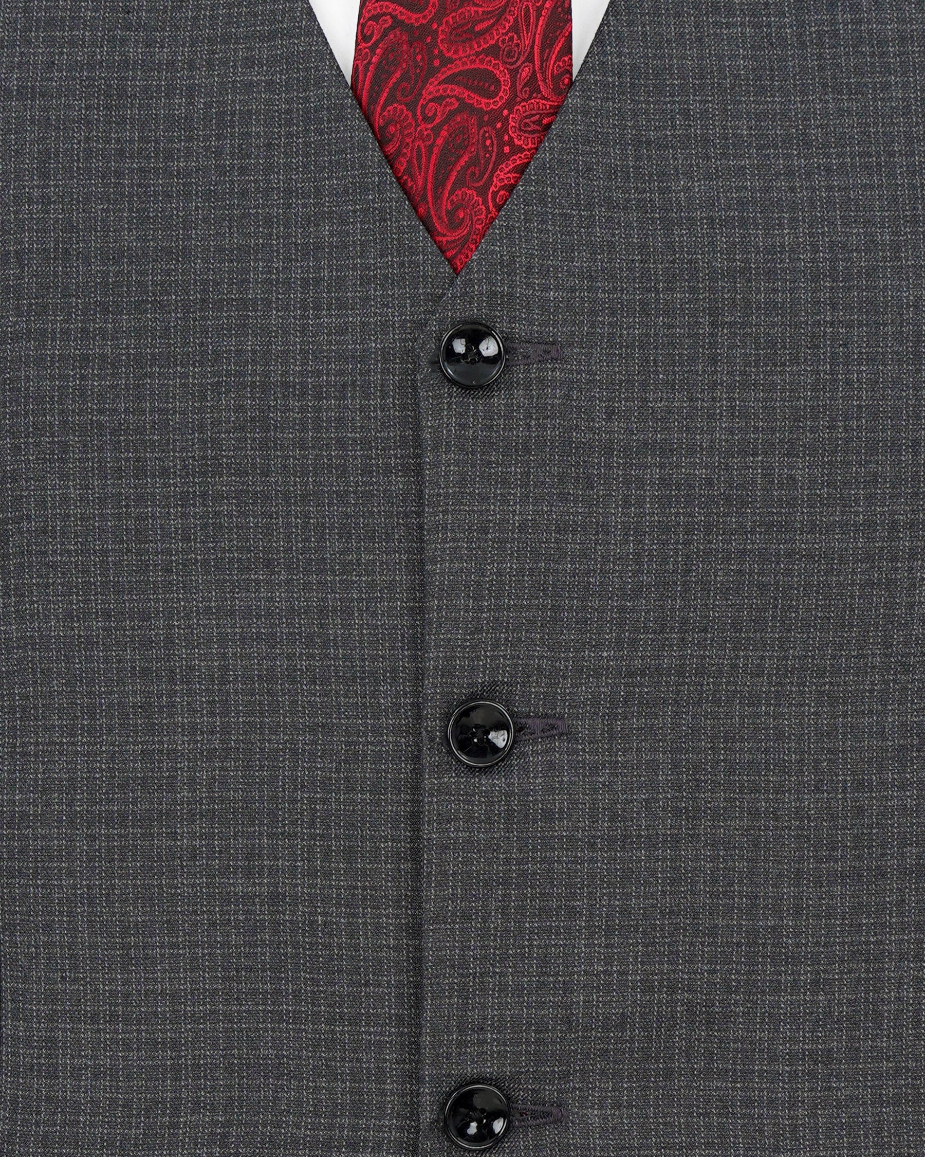 Baltic Sea Textured Waistcoat V1877-36, V1877-38, V1877-40, V1877-42, V1877-44, V1877-46, V1877-48, V1877-50, V1877-52, V1877-54, V1877-56, V1877-58, V1877-60