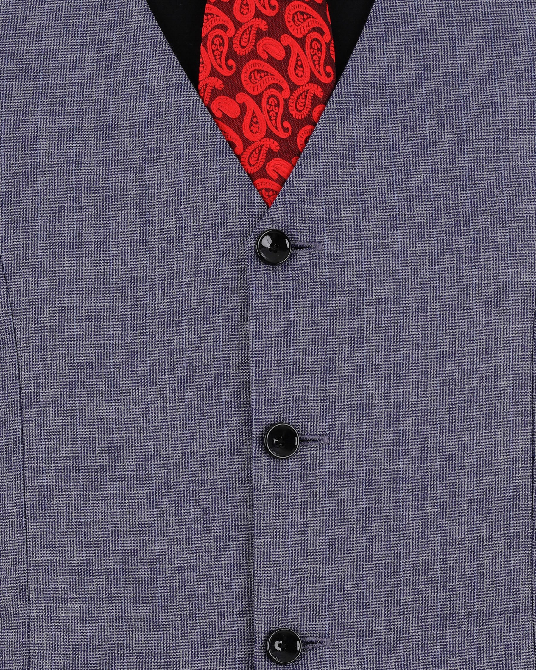 Gun Powder Blue Textured Waistcoat V1982-36, V1982-38, V1982-40, V1982-42, V1982-44, V1982-46, V1982-48, V1982-50, V1982-52, V1982-54, V1982-56, V1982-58, V1982-60