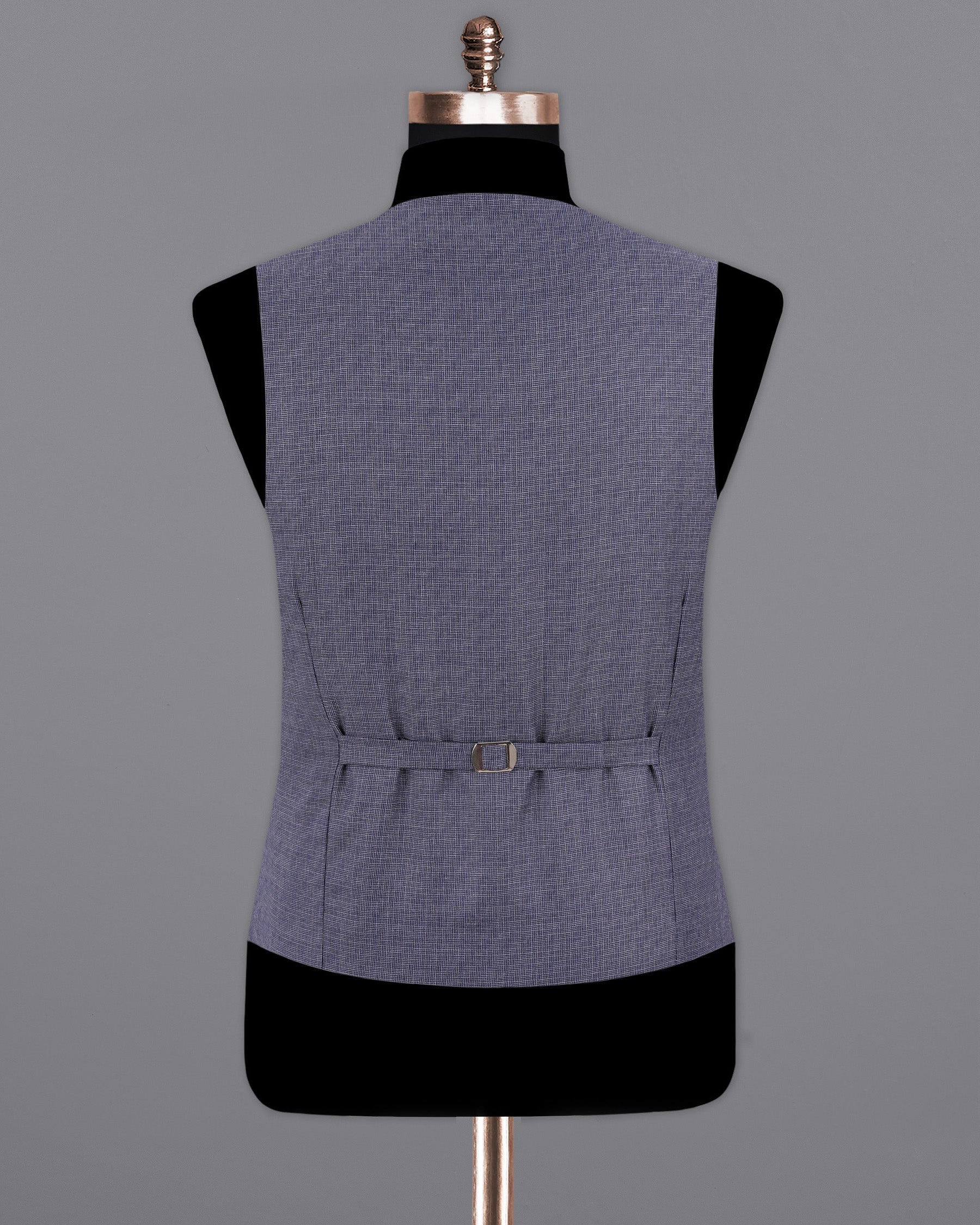 Gun Powder Blue Textured Waistcoat V1982-36, V1982-38, V1982-40, V1982-42, V1982-44, V1982-46, V1982-48, V1982-50, V1982-52, V1982-54, V1982-56, V1982-58, V1982-60