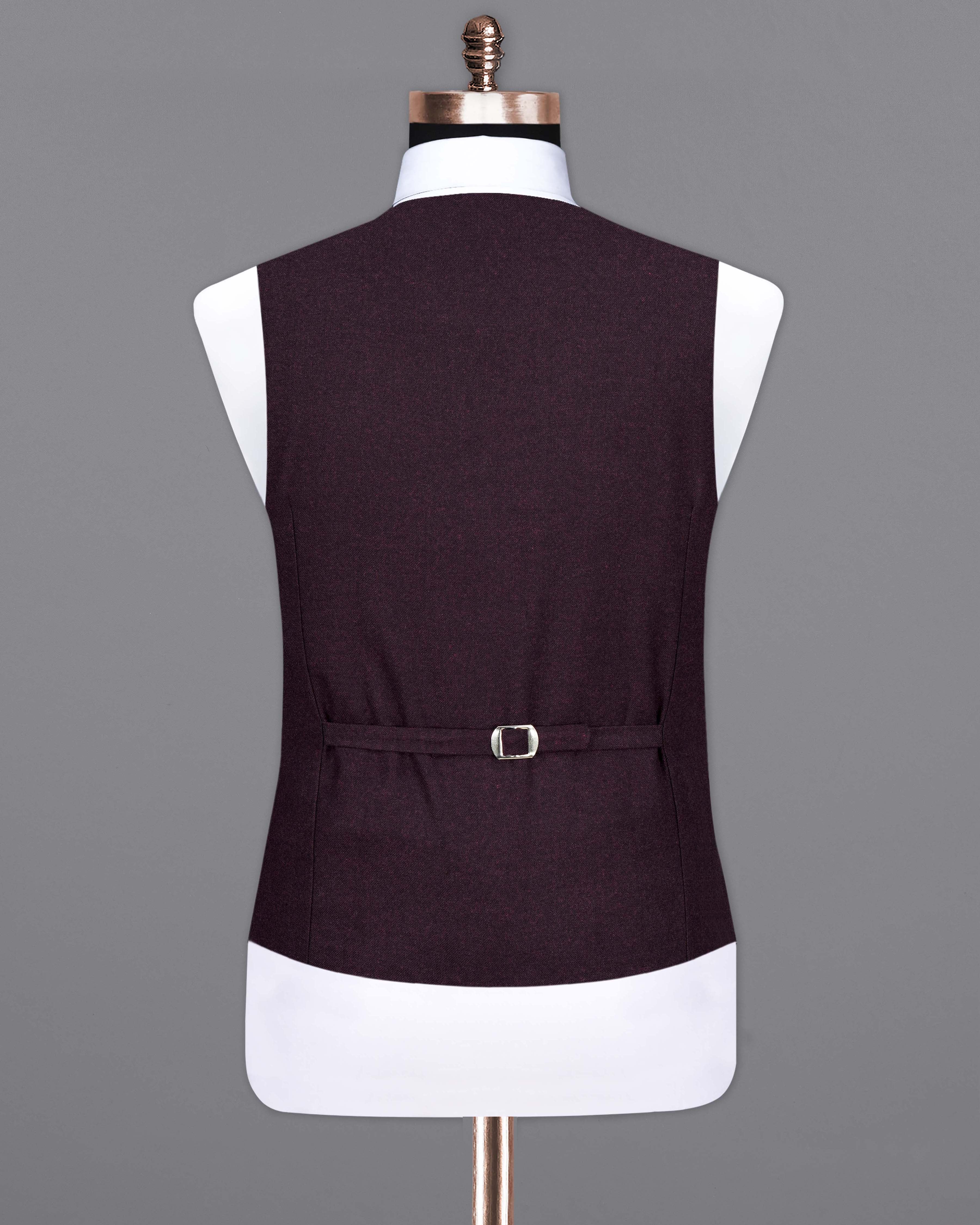 Toledo Wine Pure Wool Textured Waistcoat V2067-36, V2067-38, V2067-40, V2067-42, V2067-44, V2067-46, V2067-48, V2067-50, V2067-52, V2067-54, V2067-56, V2067-58, V2067-60
