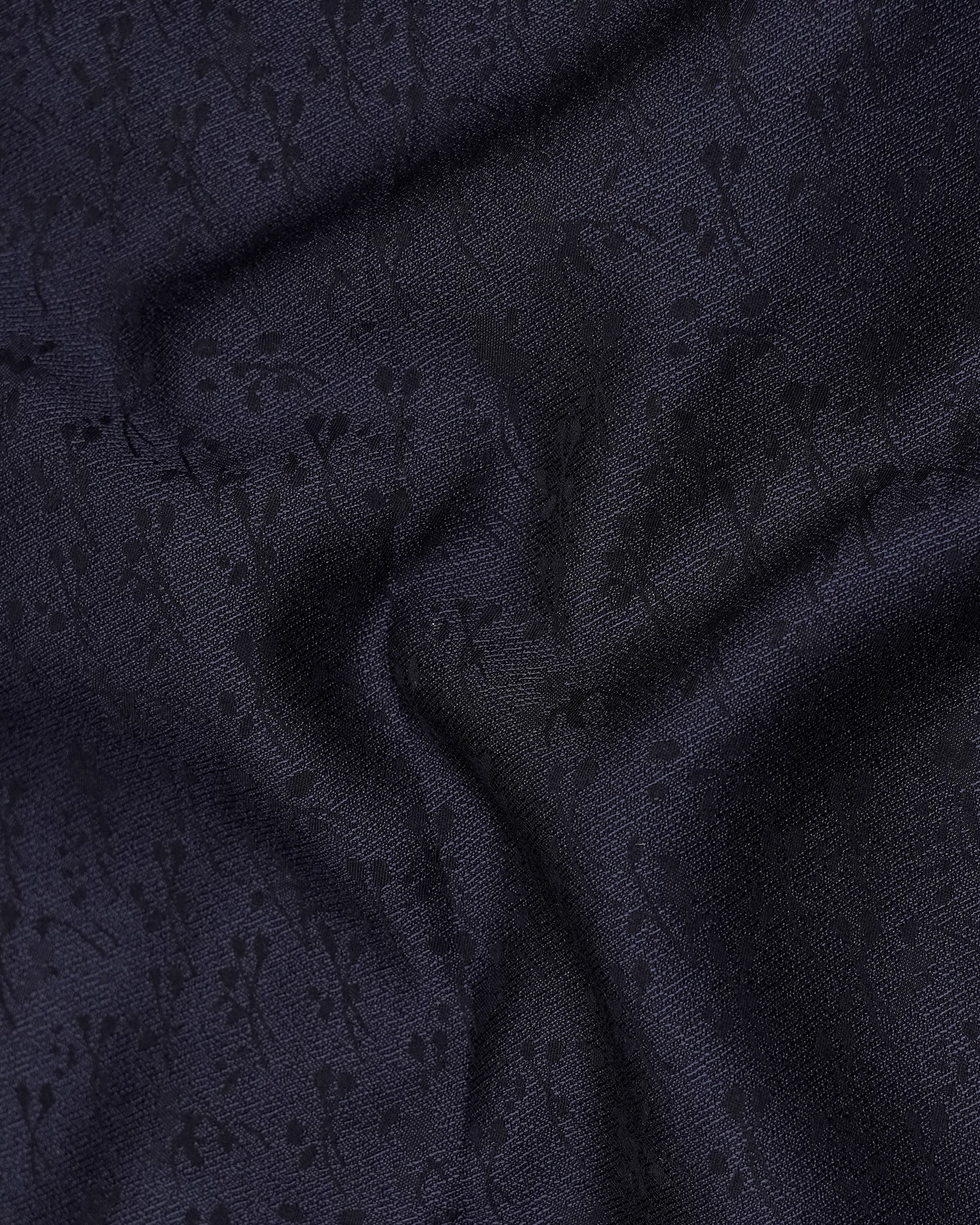 Bleached Cedar Navy Blue Ditzy Textured With Black Waistcoat  V2104-36, V2104-38, V2104-40, V2104-42, V2104-44, V2104-46, V2104-48, V2104-50, V2104-52, V2104-54, V2104-56, V2104-58, V2104-60