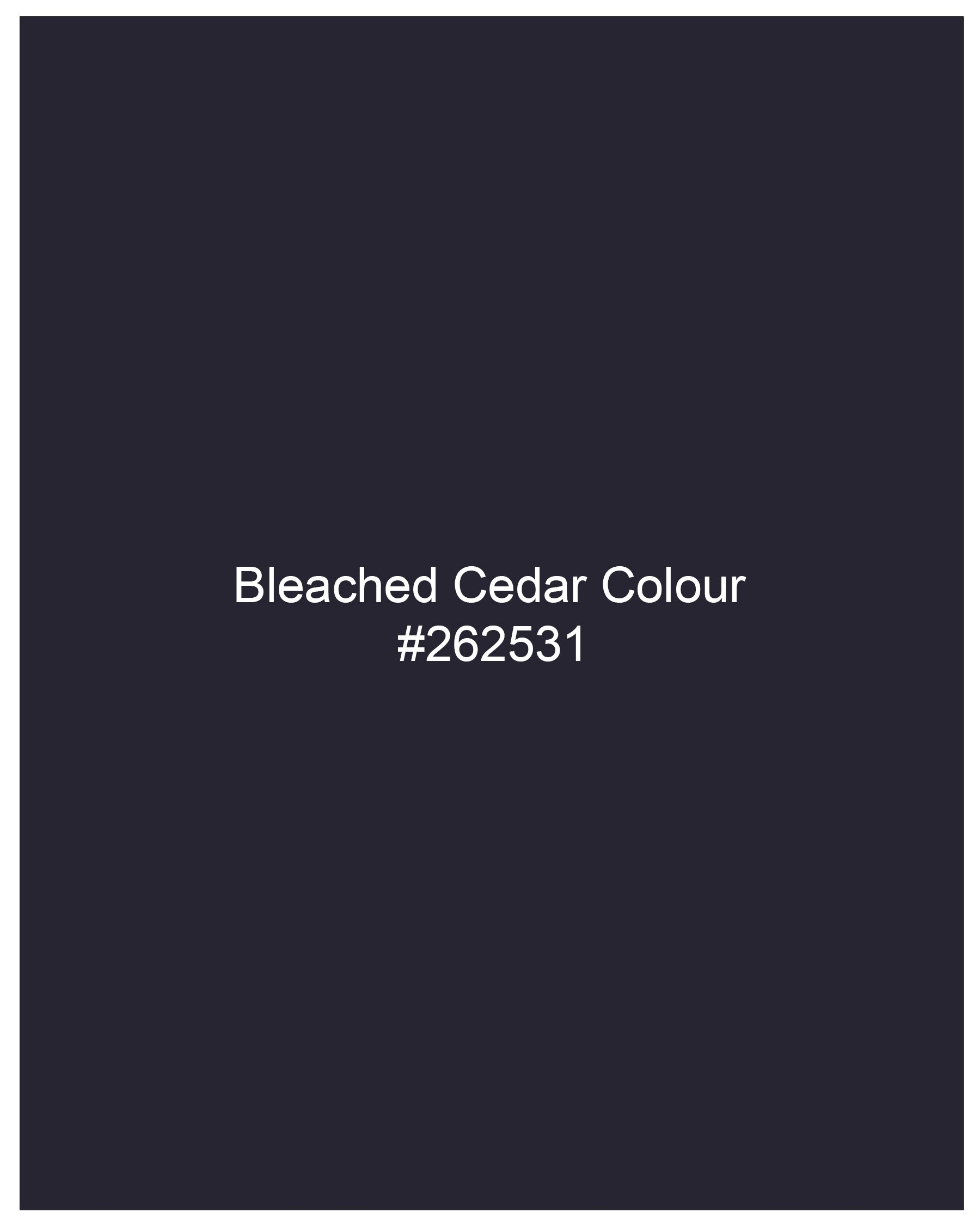 Bleached Cedar Navy Blue Ditzy Textured With Black Waistcoat V2104-36, V2104-38, V2104-40, V2104-42, V2104-44, V2104-46, V2104-48, V2104-50, V2104-52, V2104-54, V2104-56, V2104-58, V2104-60